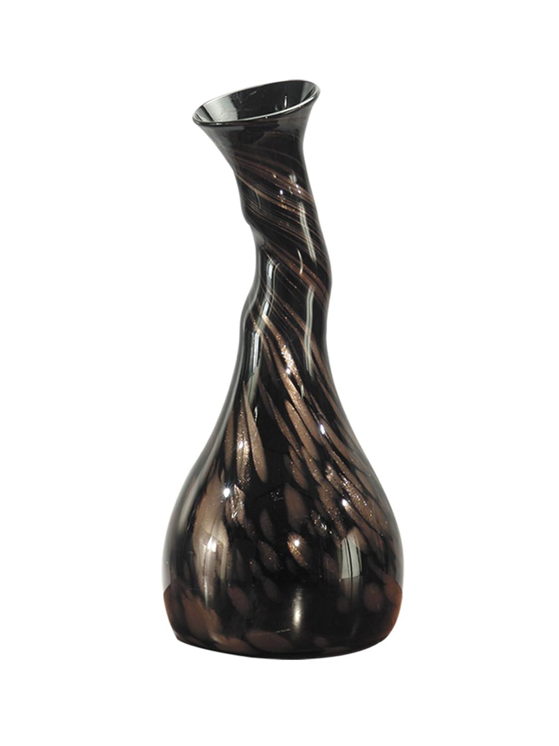 Springdale 15.75"H Twisted Gourd Hand Blown Art Glass Vase