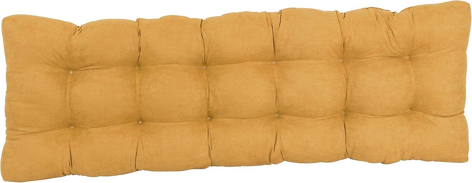 Blazing Needles 60-inch by 19-inch Tufted Solid Microsuede Bench Cushion