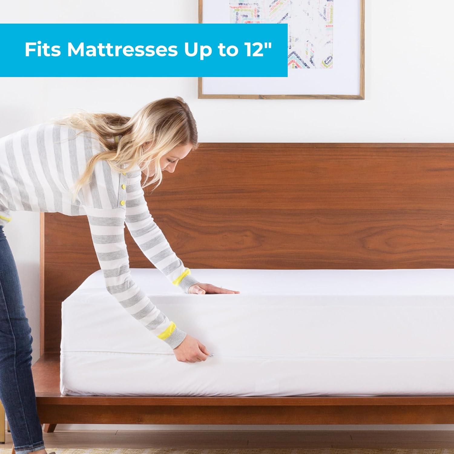Linenspa Waterproof Zippered Encasement Mattress Protector, Full