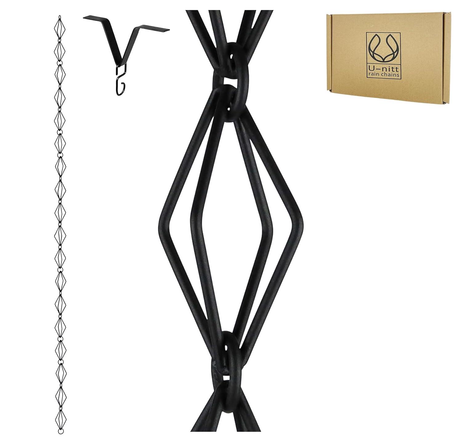 U-nitt Diamond Rain Chain 8.5 ft