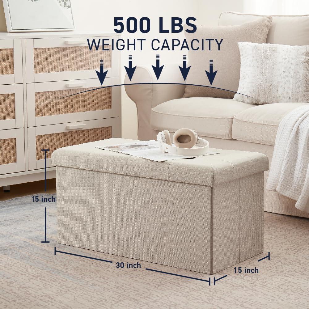 The Final Grab Inc. 30" Wide Faux Leather Tufted Rectangle Storage Ottoman & Reviews | Wayfair