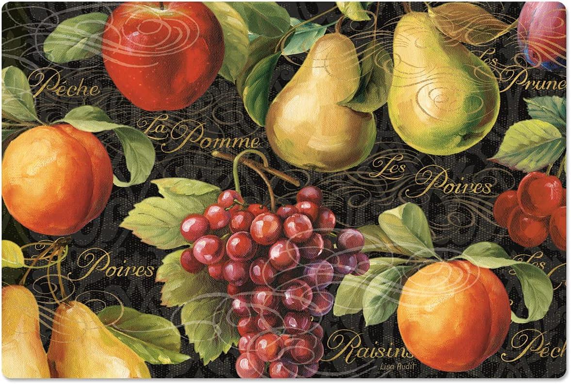 Gourmet Fruit 30" x 20" Waterproof Anti-Fatigue Vinyl Floor Mat