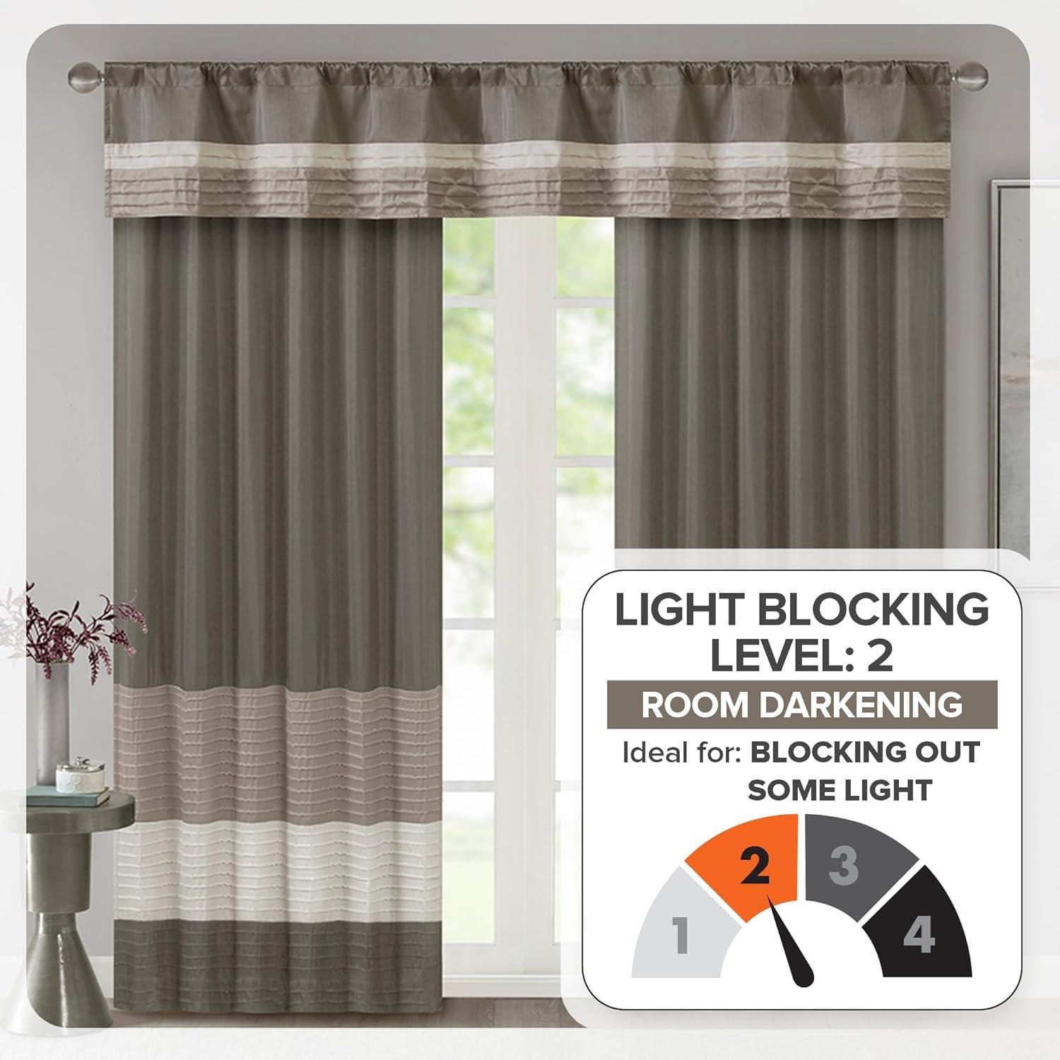 Amherst Polyoni Pintuck Curtain Panel