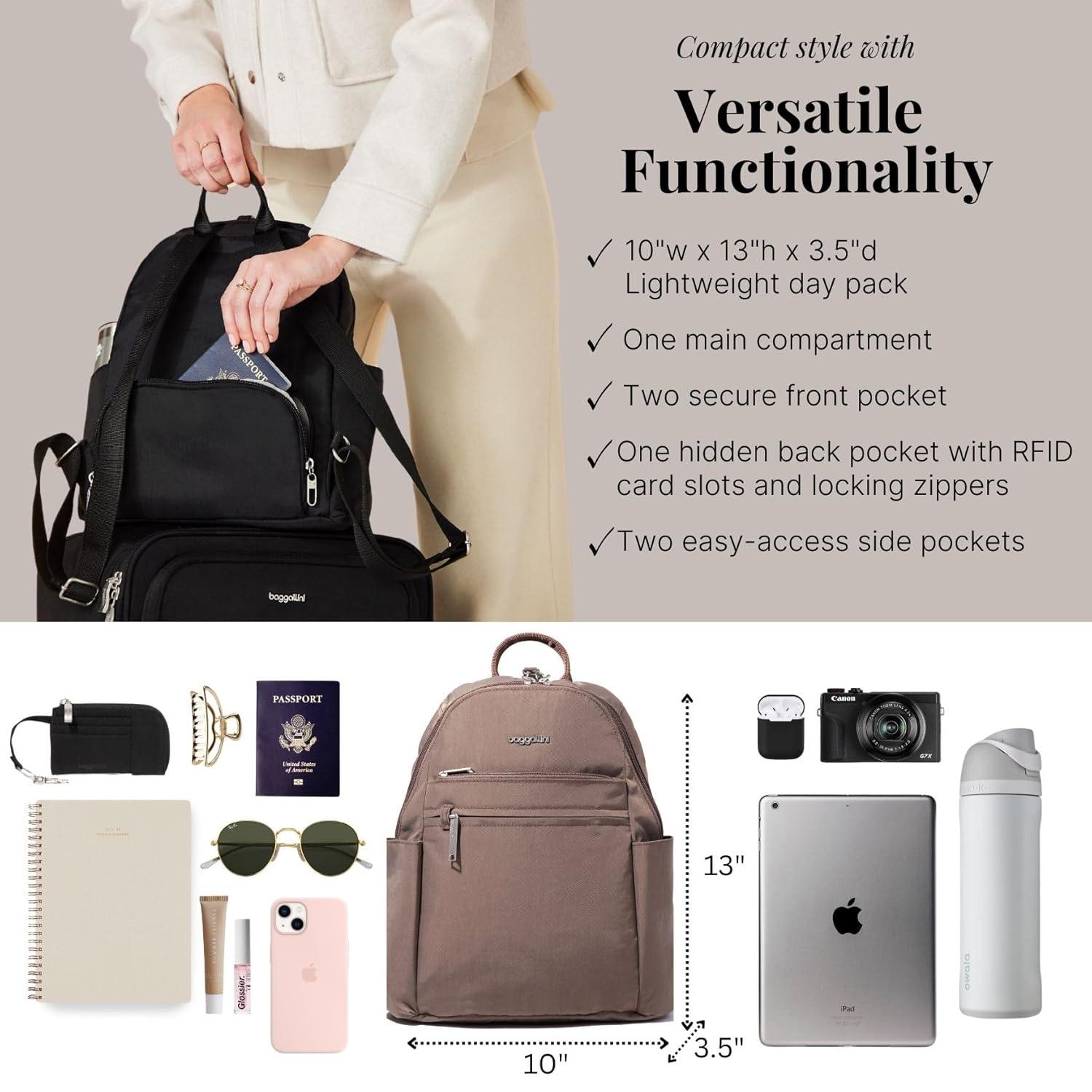 baggallini Securtex® Anti-Theft Vacation Backpack - Portobello