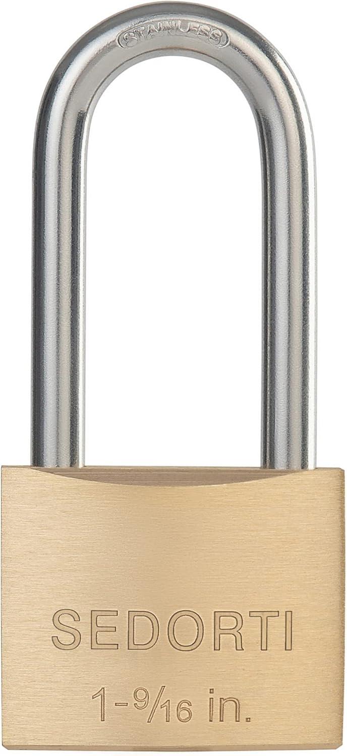 Solid Brass Padlock with Stainless Steel Shackle