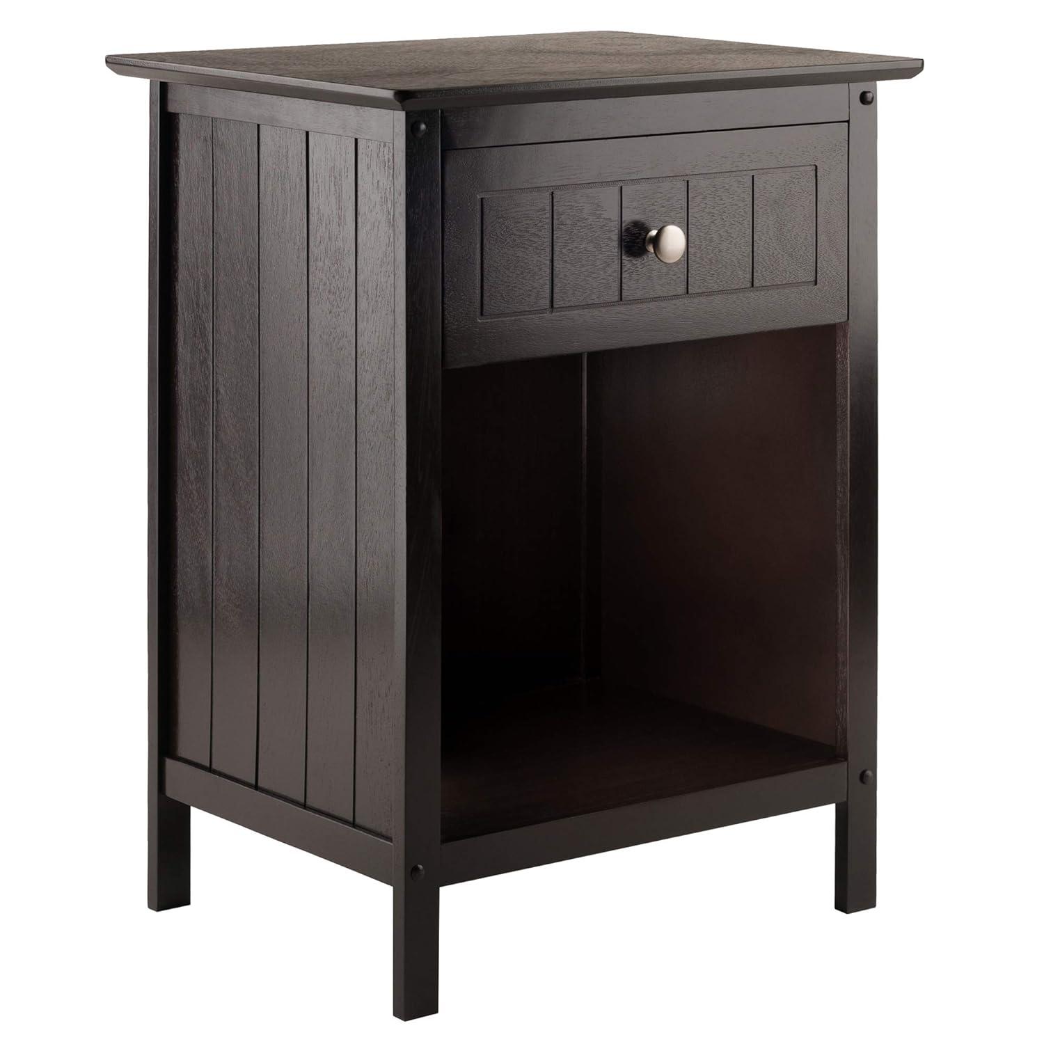 Blair Accent Table Coffee Finish - Winsome: End Table, Bedside, Home Office Storage