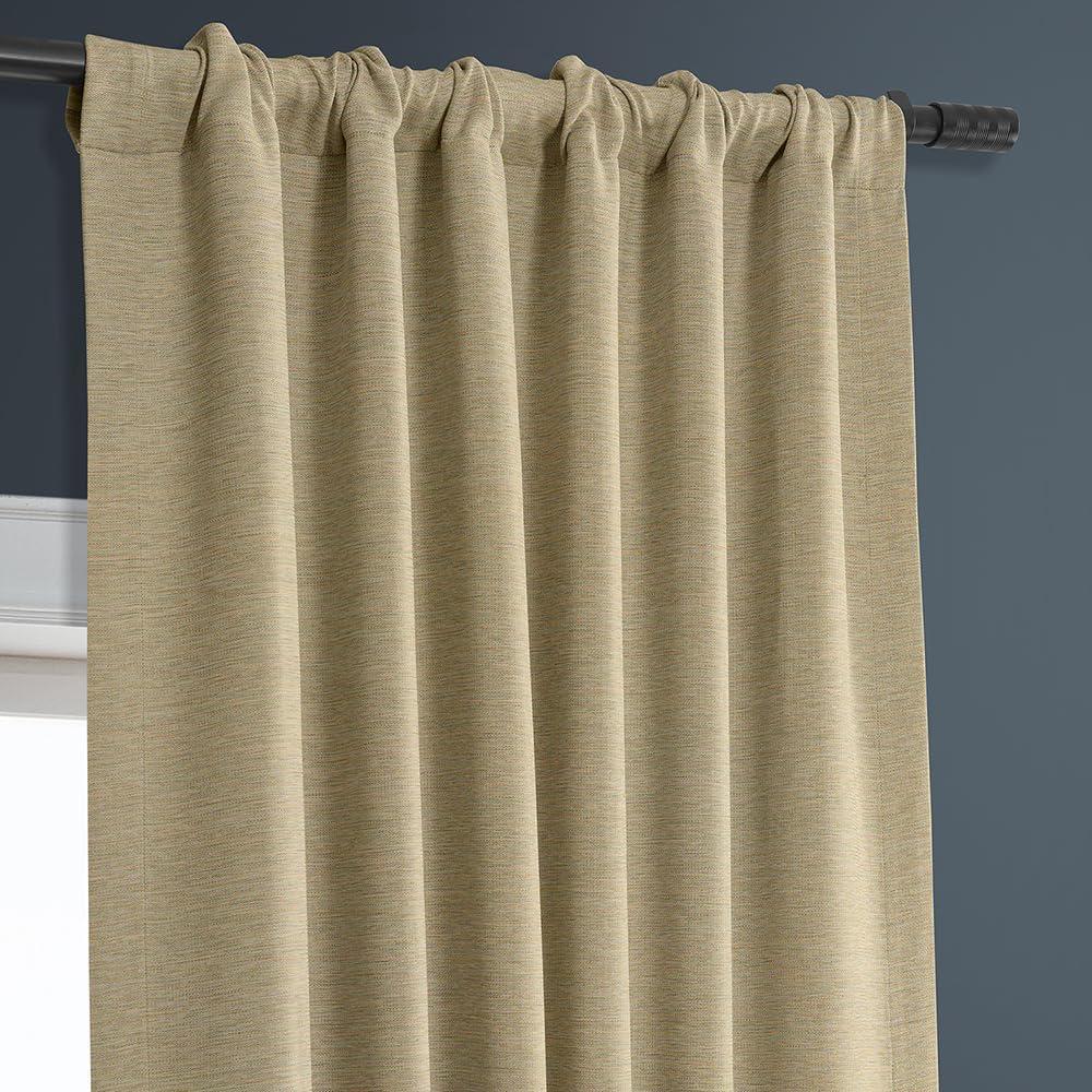 Candlelight Bellino Blackout Room Darkening Curtain (1 Panel), Candlelight, 50W X 63L