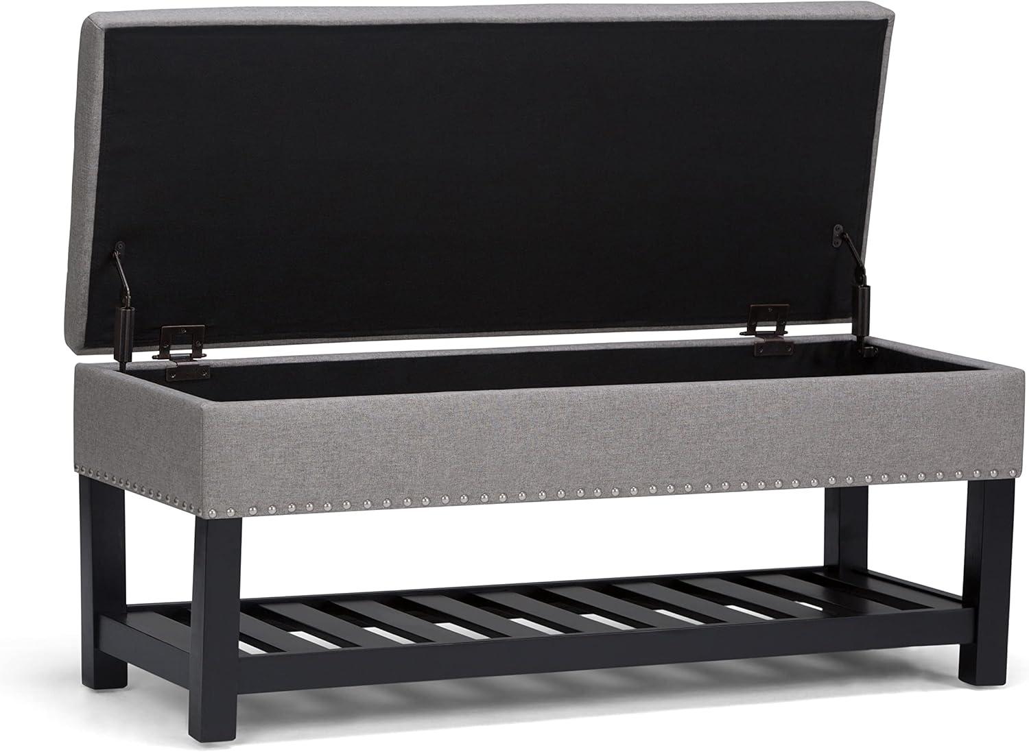 Simpli Home Lomond Storage Ottoman Bench