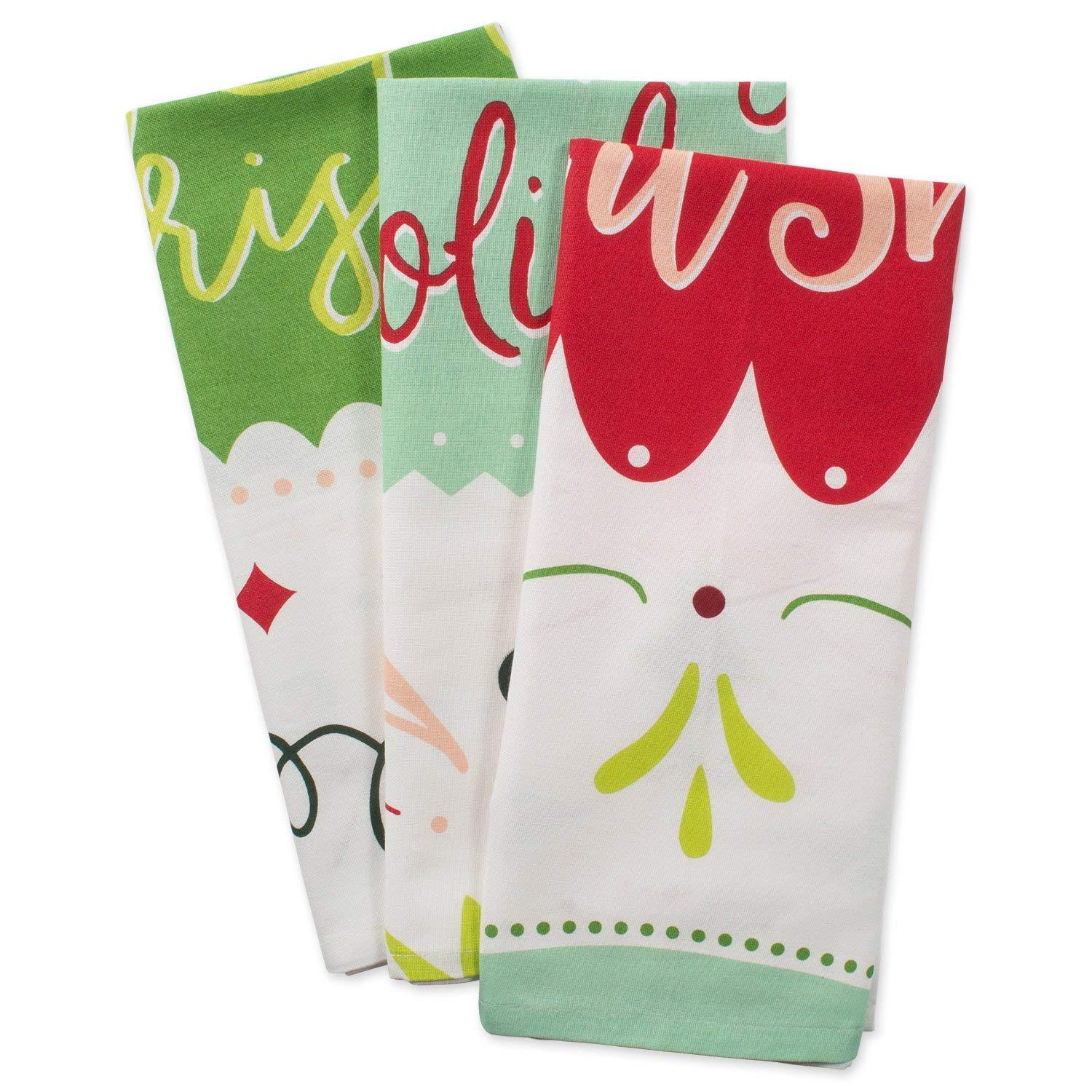 Assorted Winter Wishes Holiday Printed Dishtowel (Set of 3)