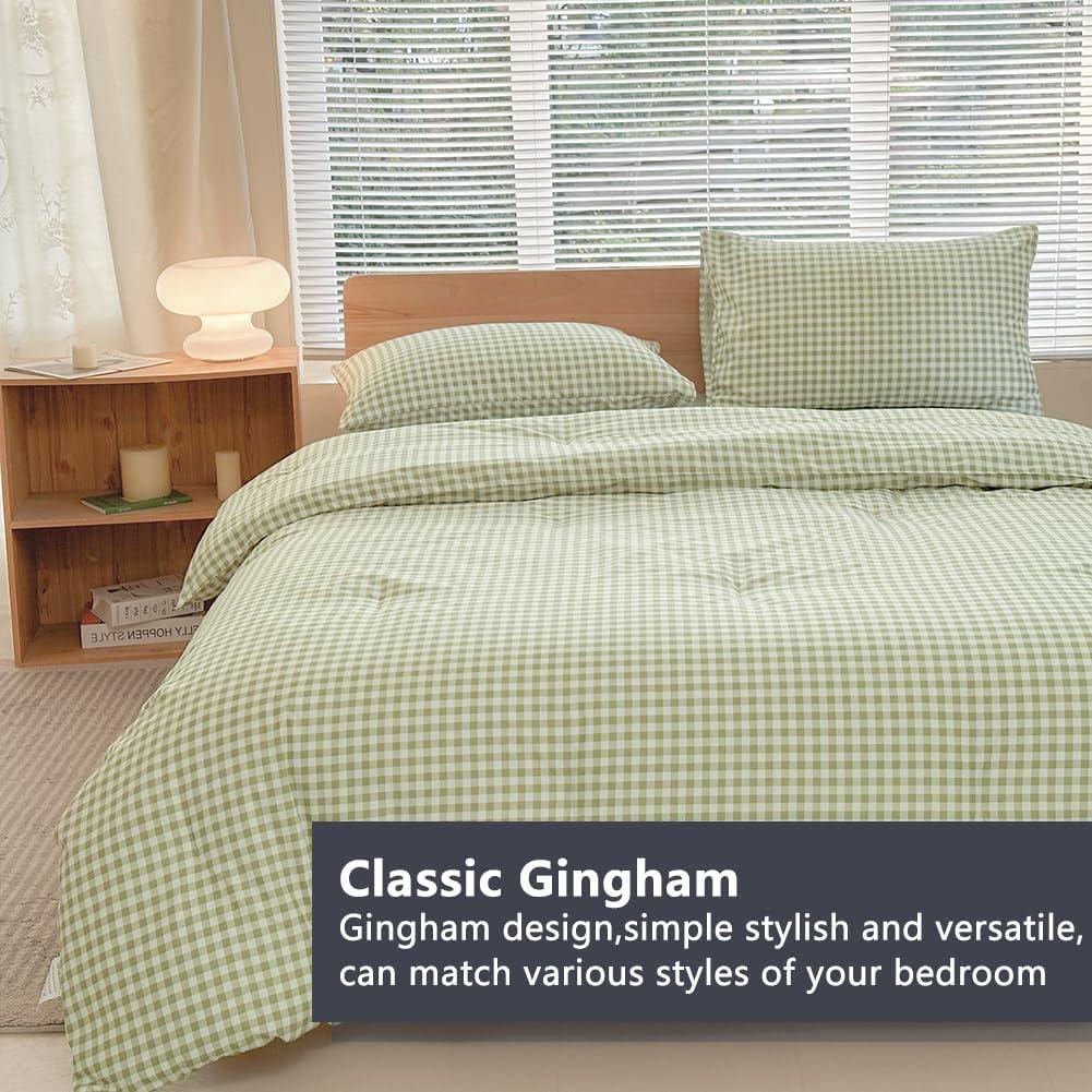 BTERAZ Checkered Comforter Set