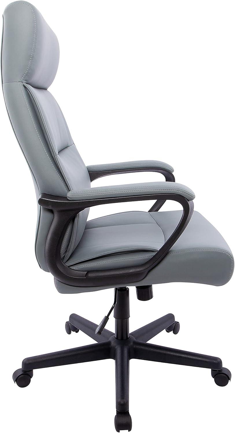 Staples Rutherford Ergonomic Faux Leather Swivel Executive Chair Gray (58677V)