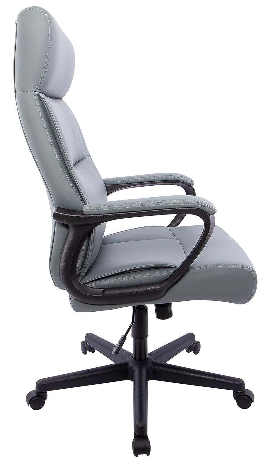 Staples Rutherford Ergonomic Faux Leather Swivel Executive Chair Gray (58677V)