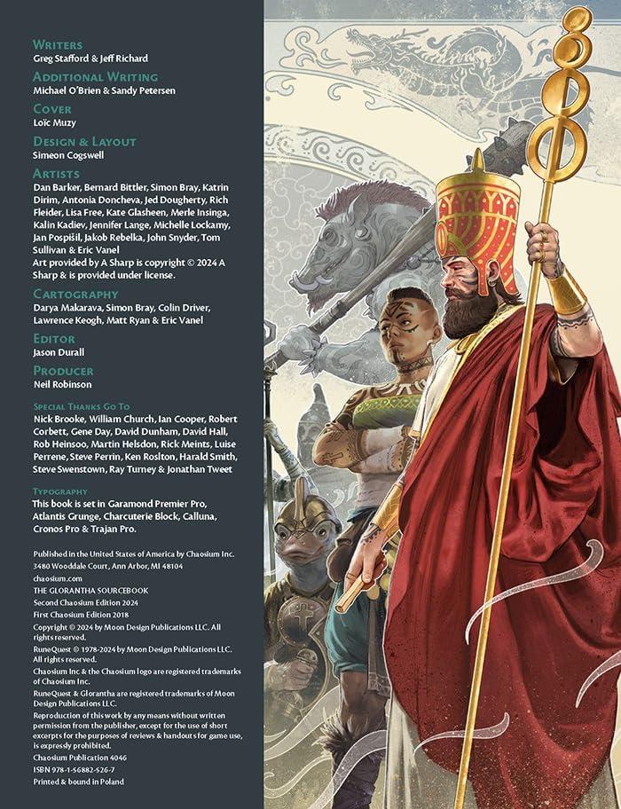 Chaosium Runequest - The Glorantha Sourcebook New