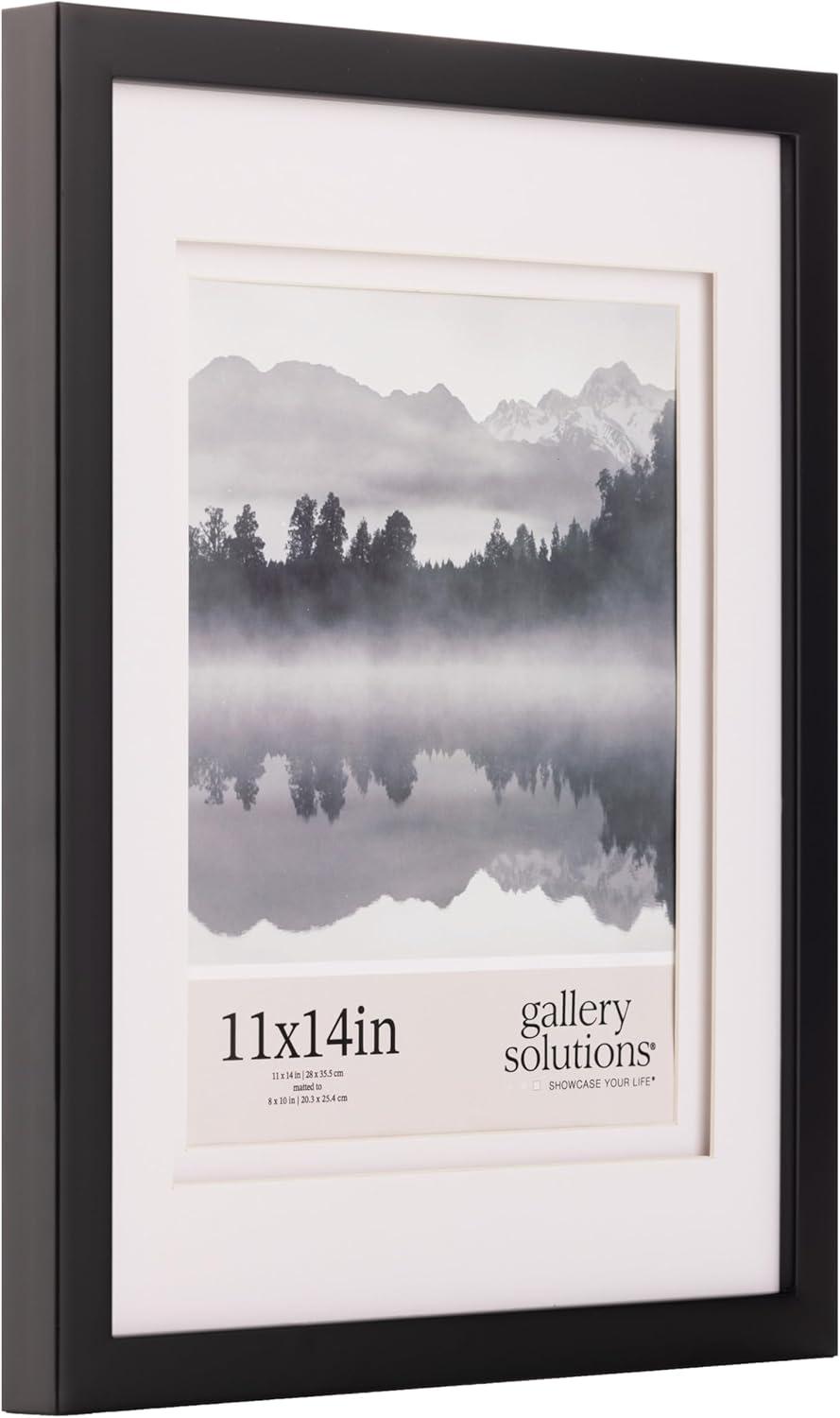 Gallery Solutions Wood Wall Frame with Double Mat Image