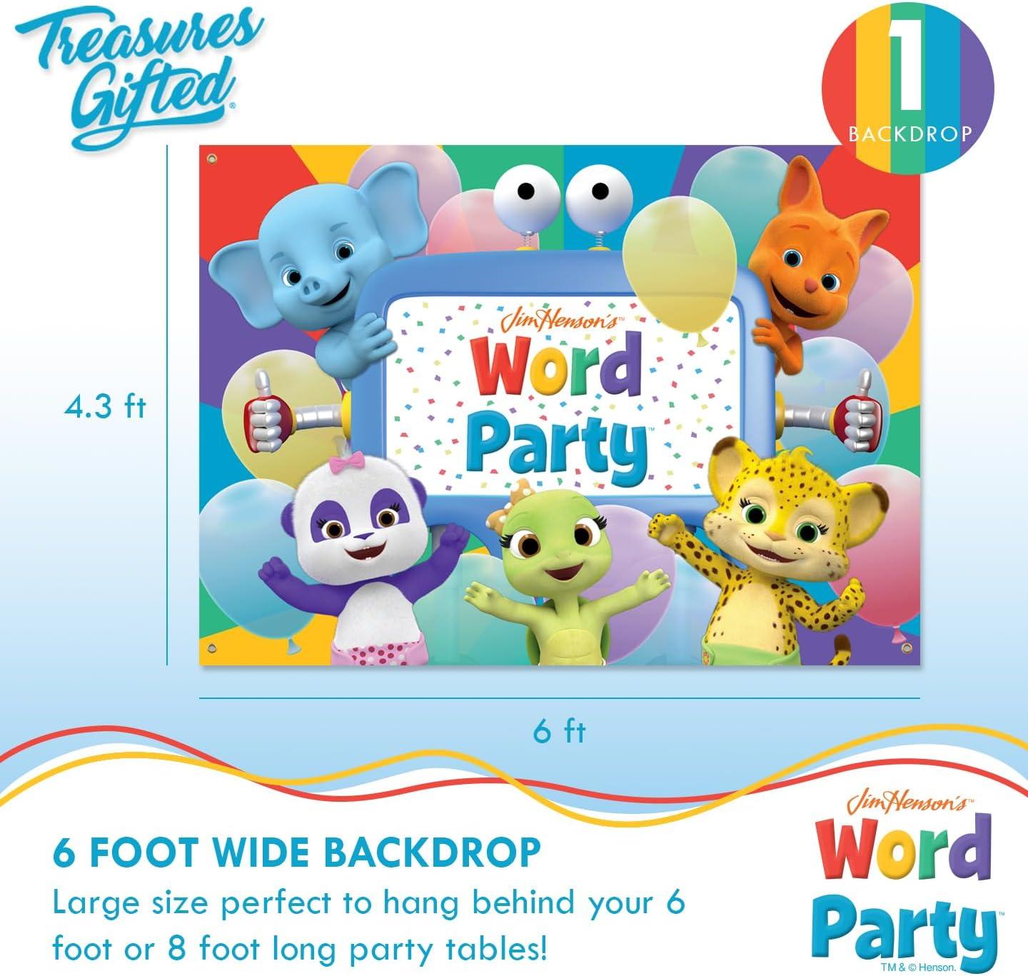 Word Party Birthday Supplies Ultimate Set for 24 Guests