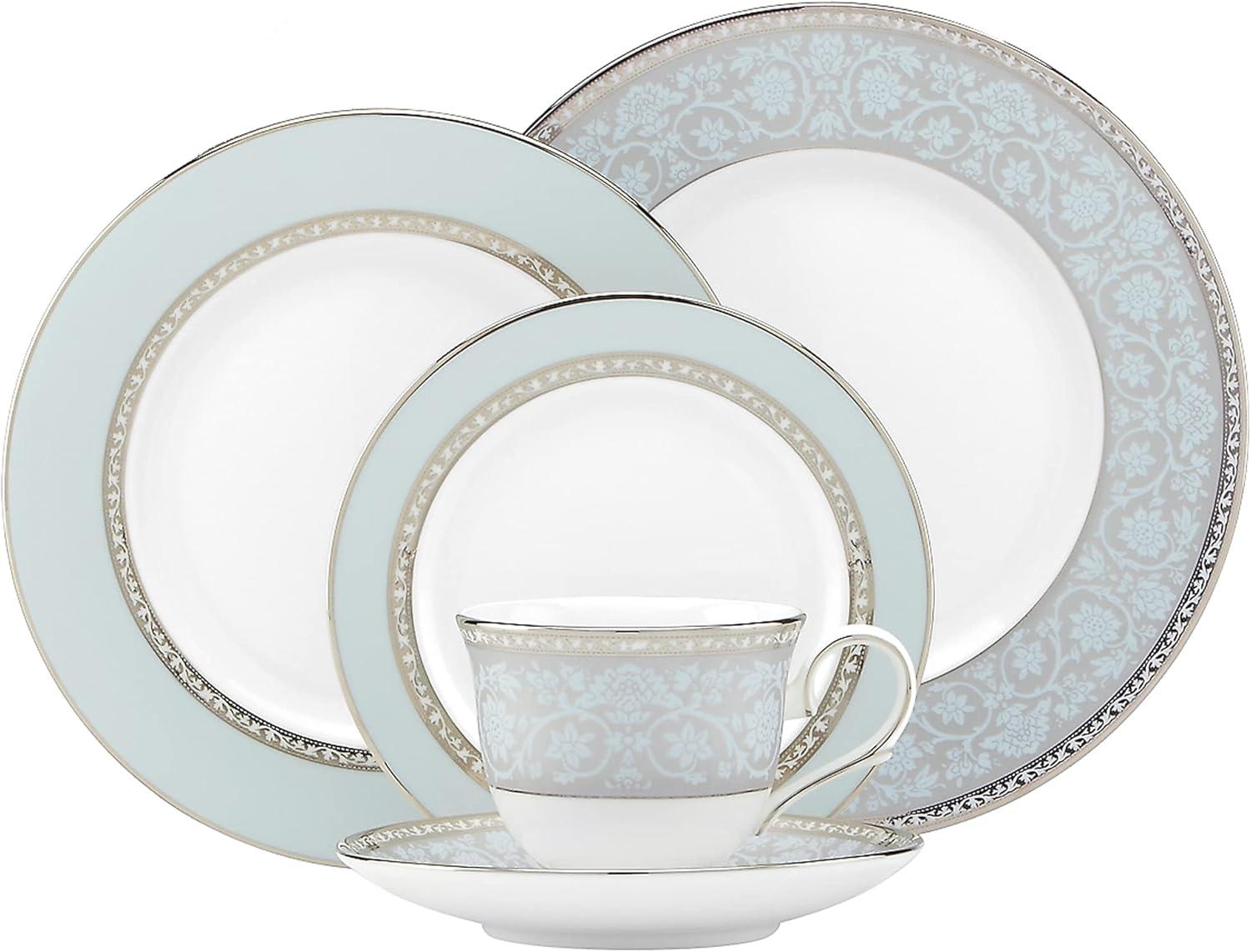 Lenox Westmore White and Blue Bone China 5-Piece Place Setting