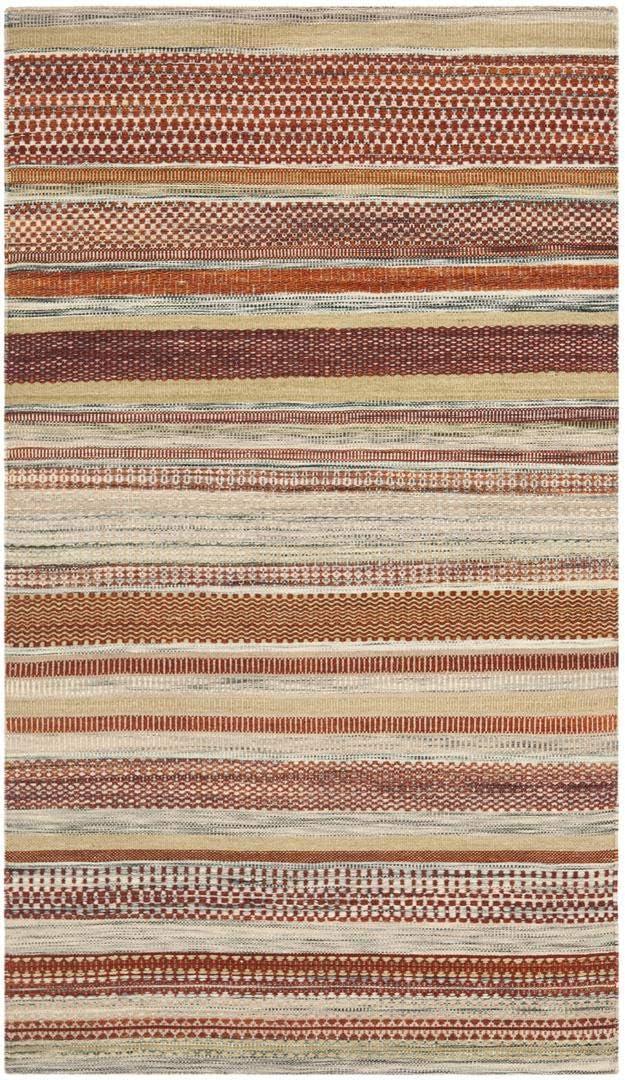 Striped Kilim STK311 Hand Woven Area Rug  - Safavieh