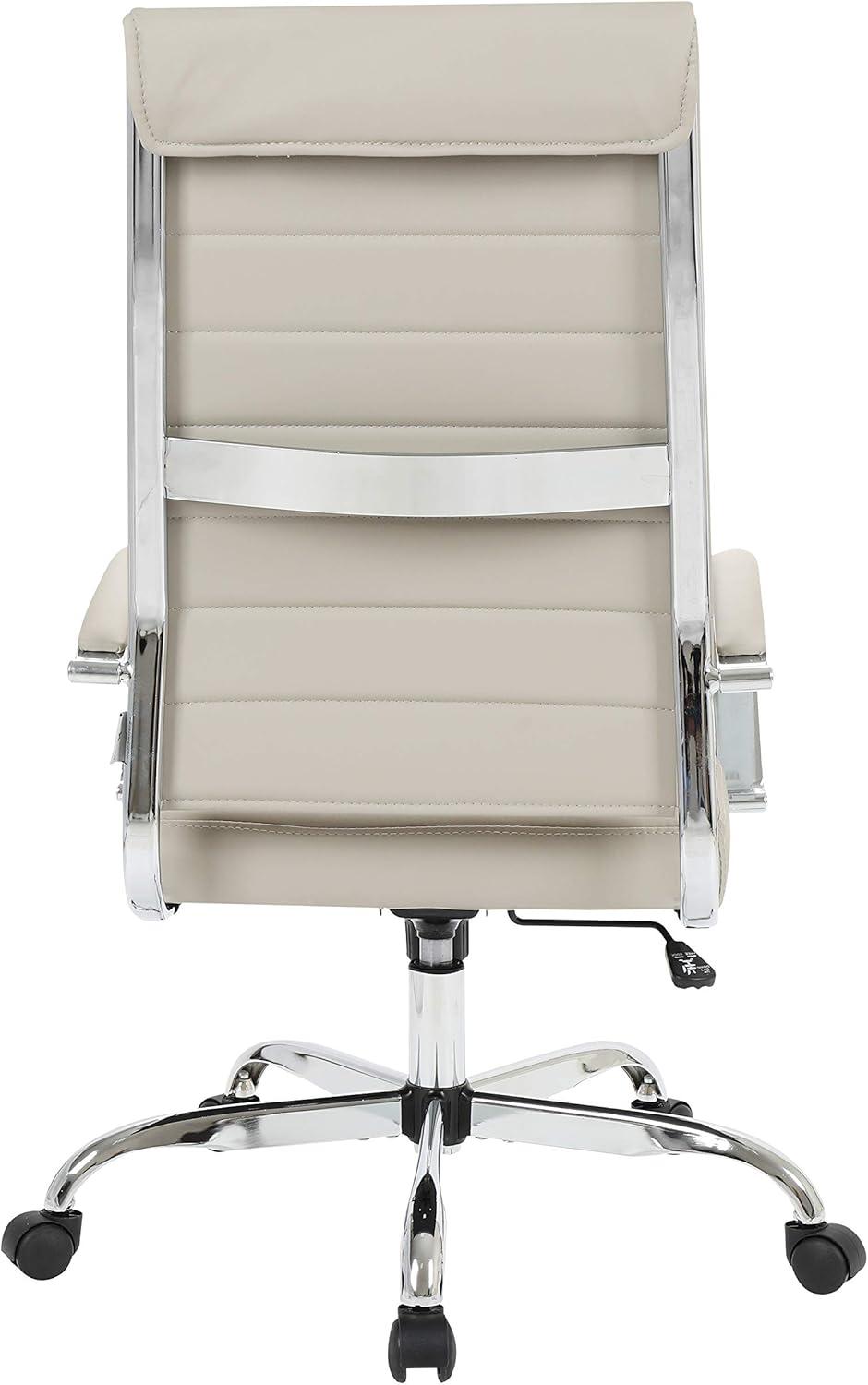 LeisureMod Benmar Modern High Back Leather Office Chair