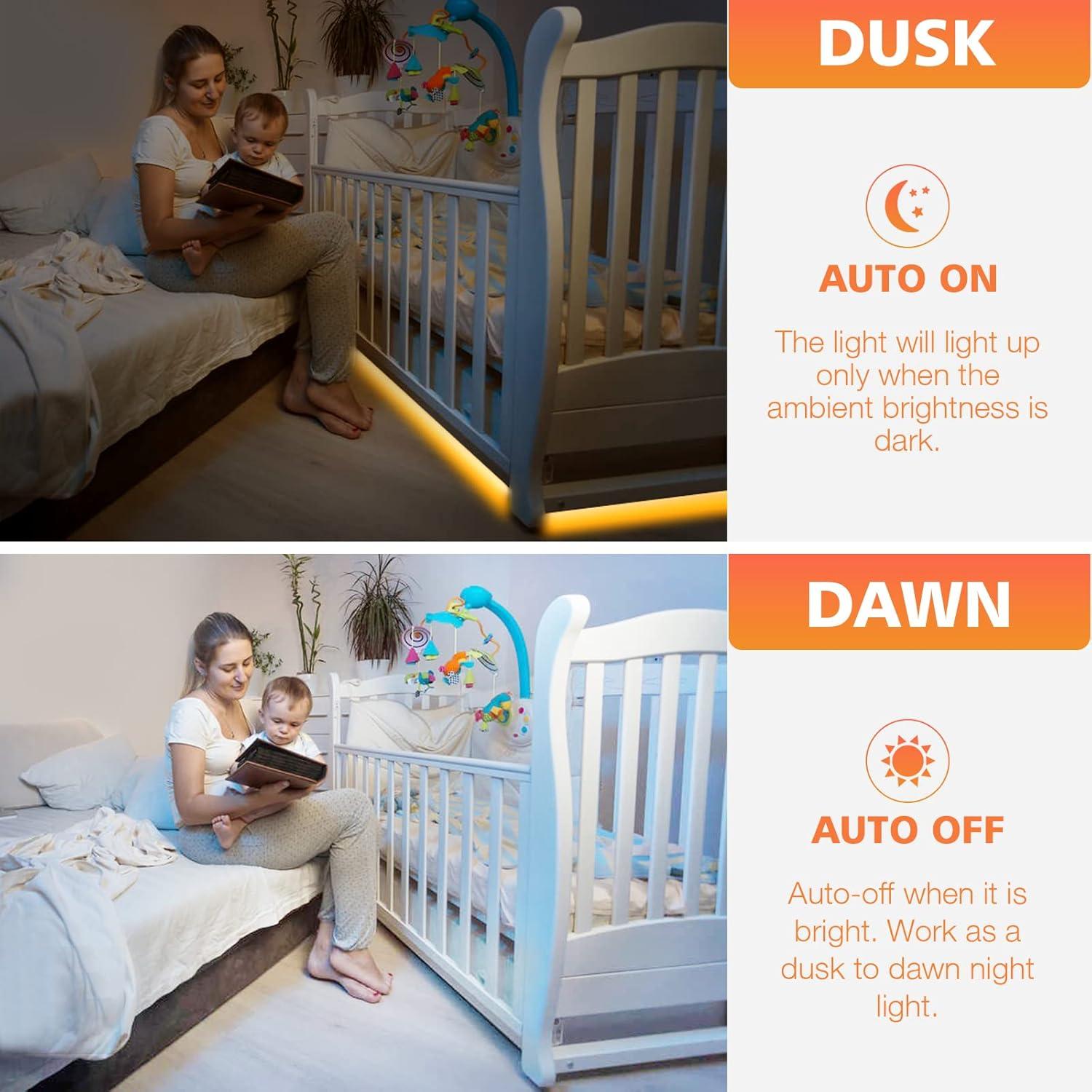 Warm White Dimmable LED Strip Lights: 16.4ft, RF Remote, ETL Listed Adapter