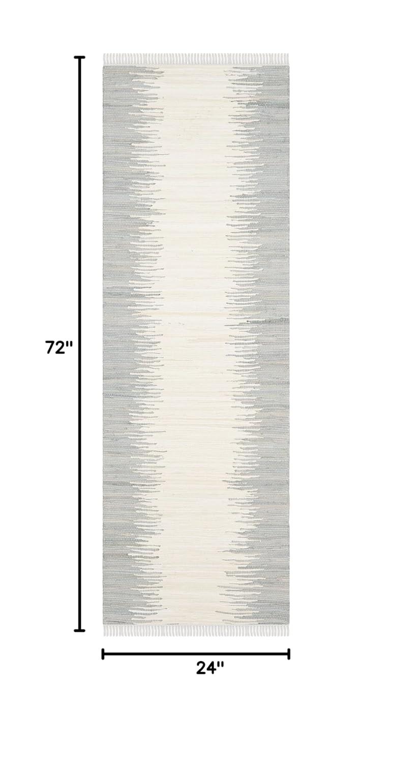 Montauk MTK751 Hand Woven Indoor Runner Rug - Grey - 2'3"x6' - Safavieh