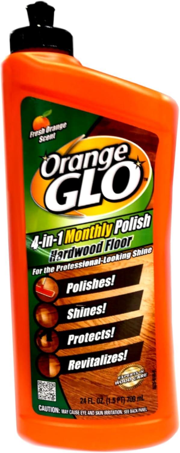 Pack of 2 Orange Glo Fresh Orange Scent 4-in-1 Monthly Polish Hardwood Floor, 24 fl oz