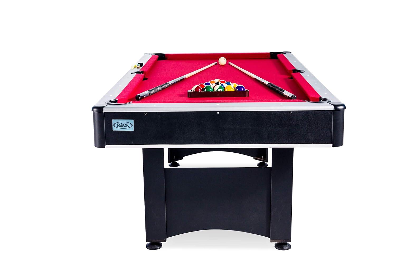 RACK Pool Tables RACK Scorpius 7-Foot Multi Game with Table Tennis Billiard/Pool Table Tennis (Red)
