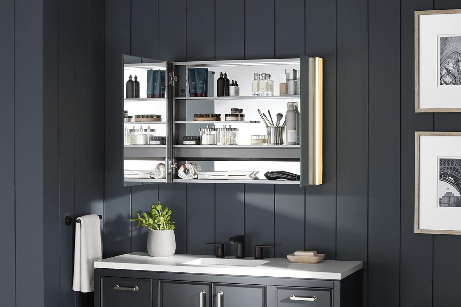 Maxstow Surface Mount Frameless Medicine Cabinet with LED Lighting