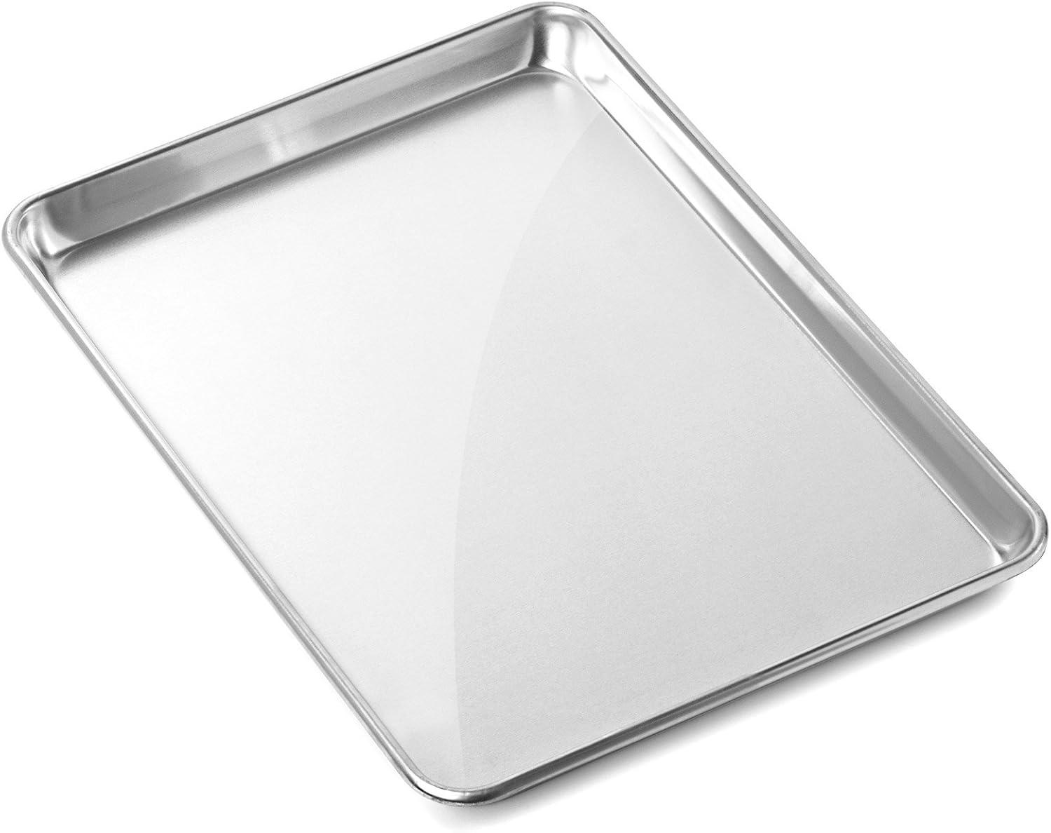 GRIDMANN Commercial Grade Aluminium Cookie Sheet Baking Tray - 6 Pans