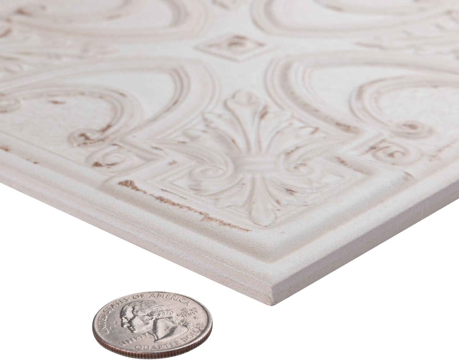 Fitz 8" x 8" Ceramic Patterned Wall Tile