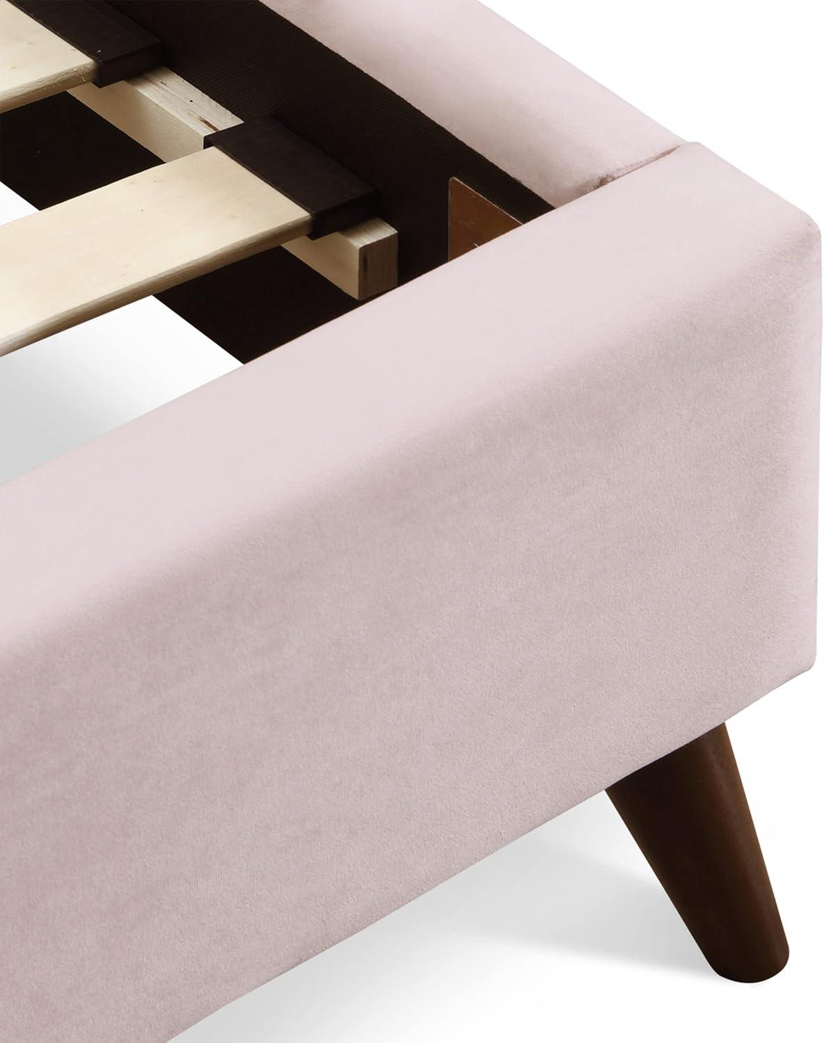 Adore Decor Adele Jupiter Wingback Upholstered Platform Bed