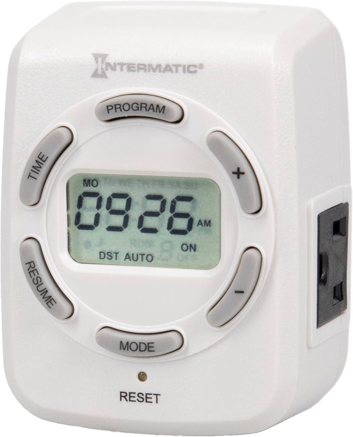 Intermatic DT122K 7-Day Indoor Digital Plug-In Timer