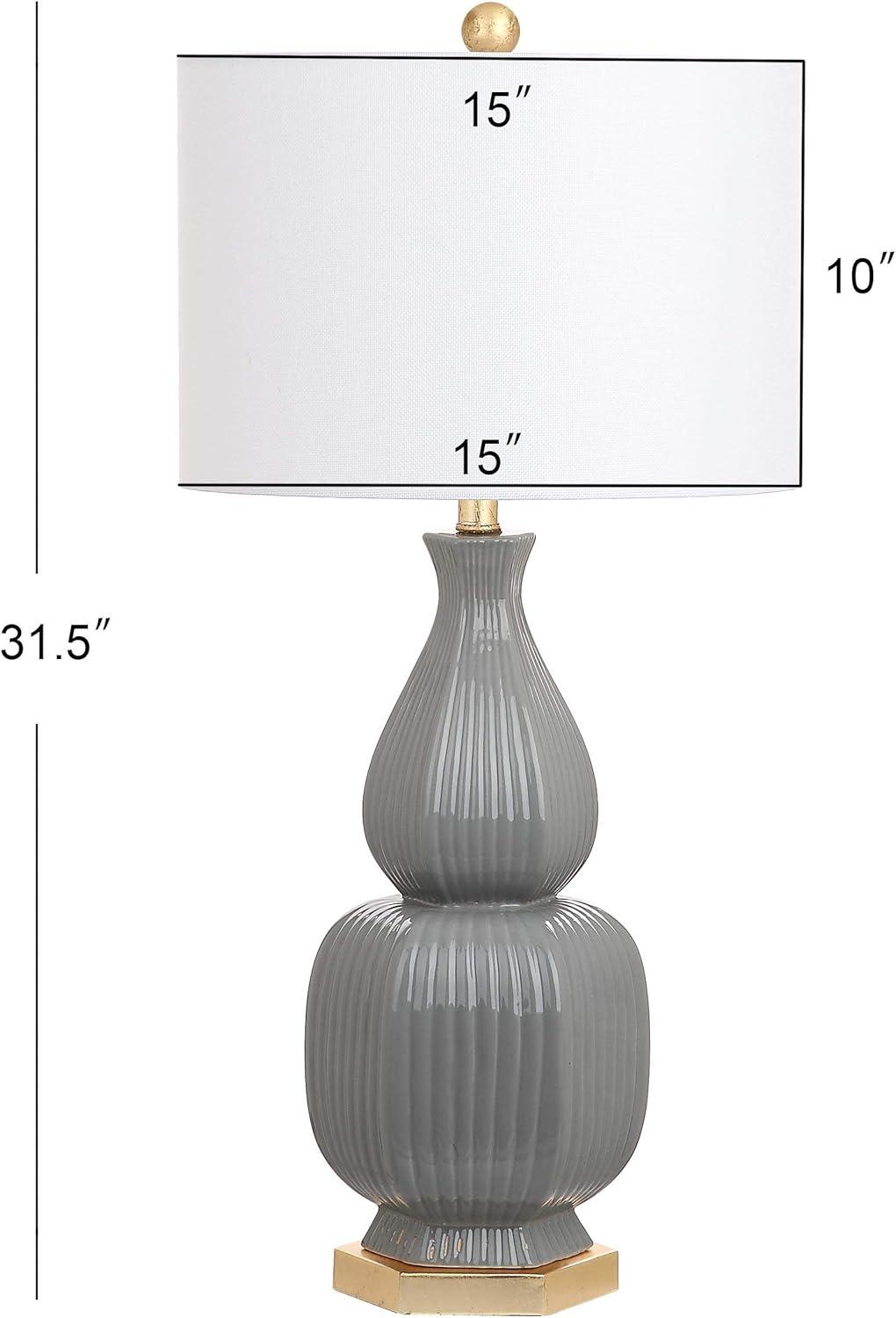 Cleo Table Lamp (Set of 2) - Grey - Safavieh.