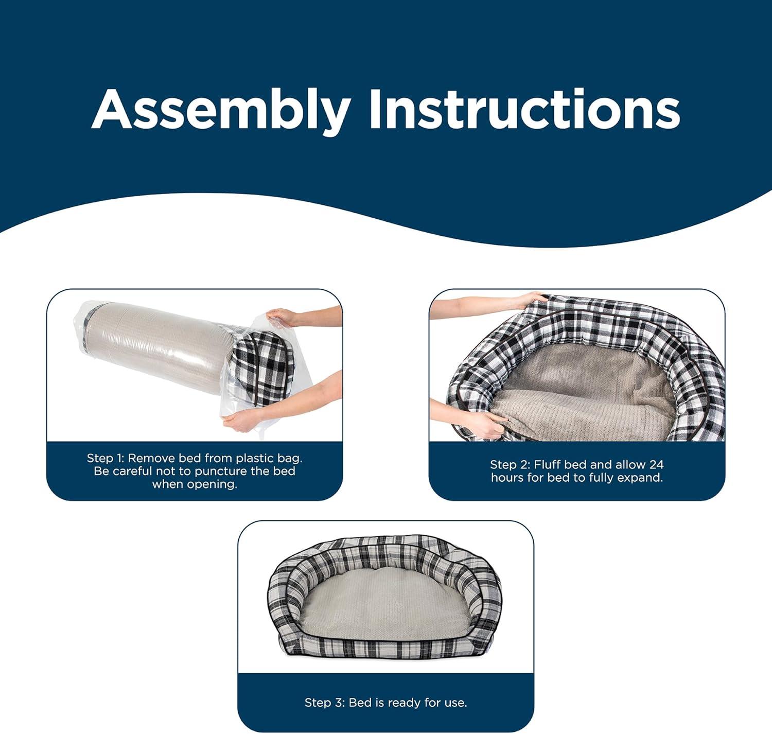 La-Z-Boy Petmate La-Z-Boy Tucker Sofa Bed Dog Bed For Dogs up to 50lbs with Durable Removable High Quality Washable Cover