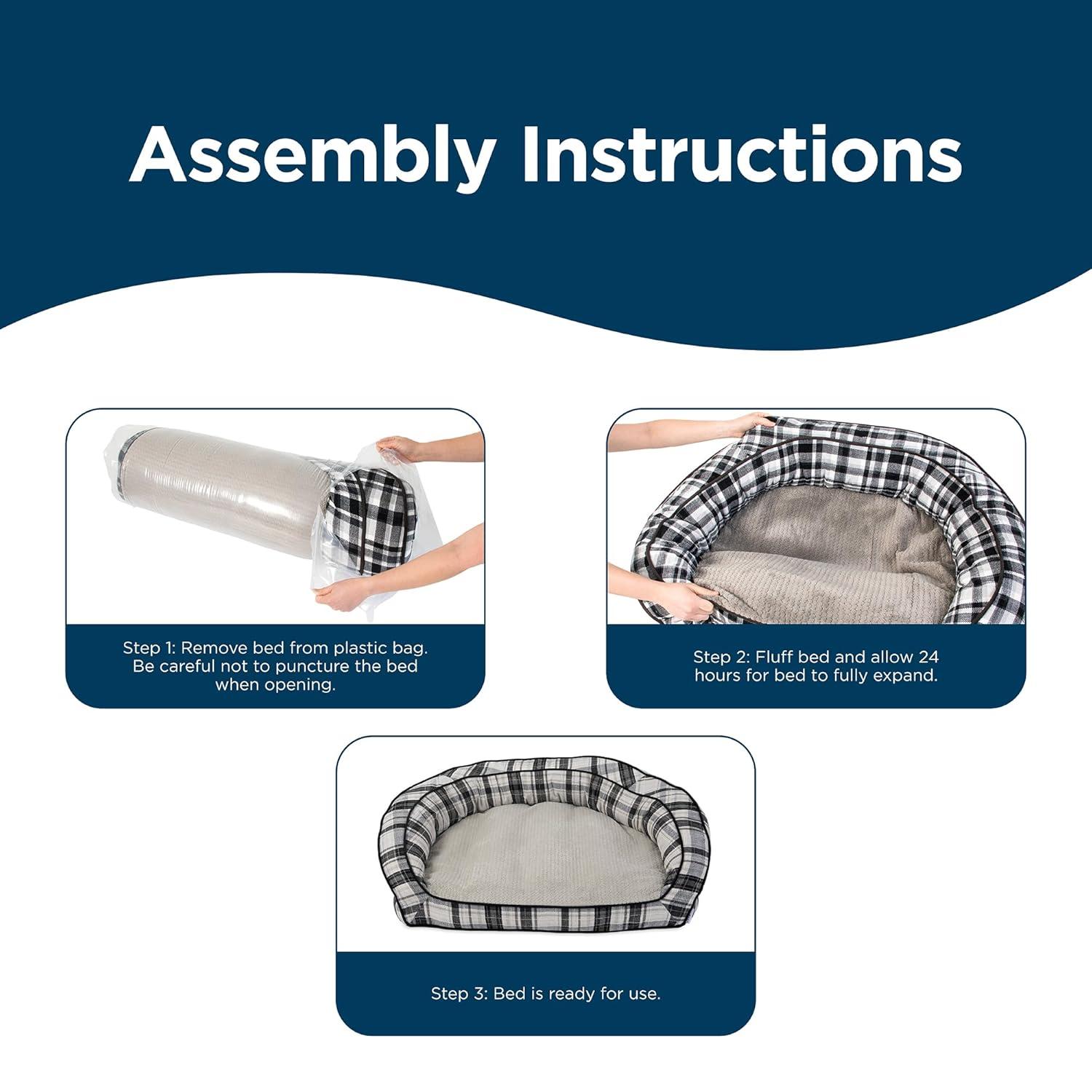 La-Z-Boy Petmate La-Z-Boy Tucker Sofa Bed Dog Bed For Dogs up to 50lbs with Durable Removable High Quality Washable Cover