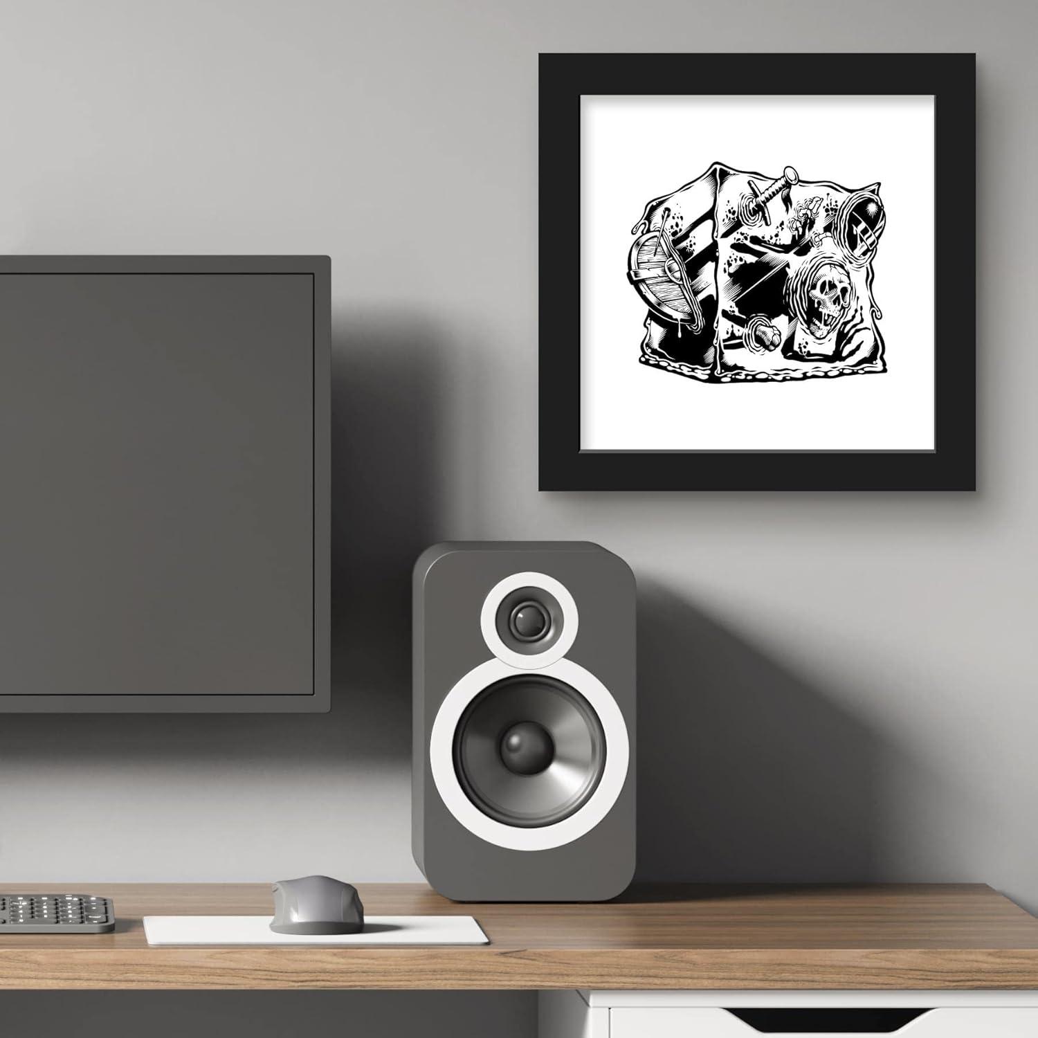 Gallery Pops Dungeons & Dragons - Classic Gelatinous Cube Wall Art, Black Framed Version, 12" x 12"