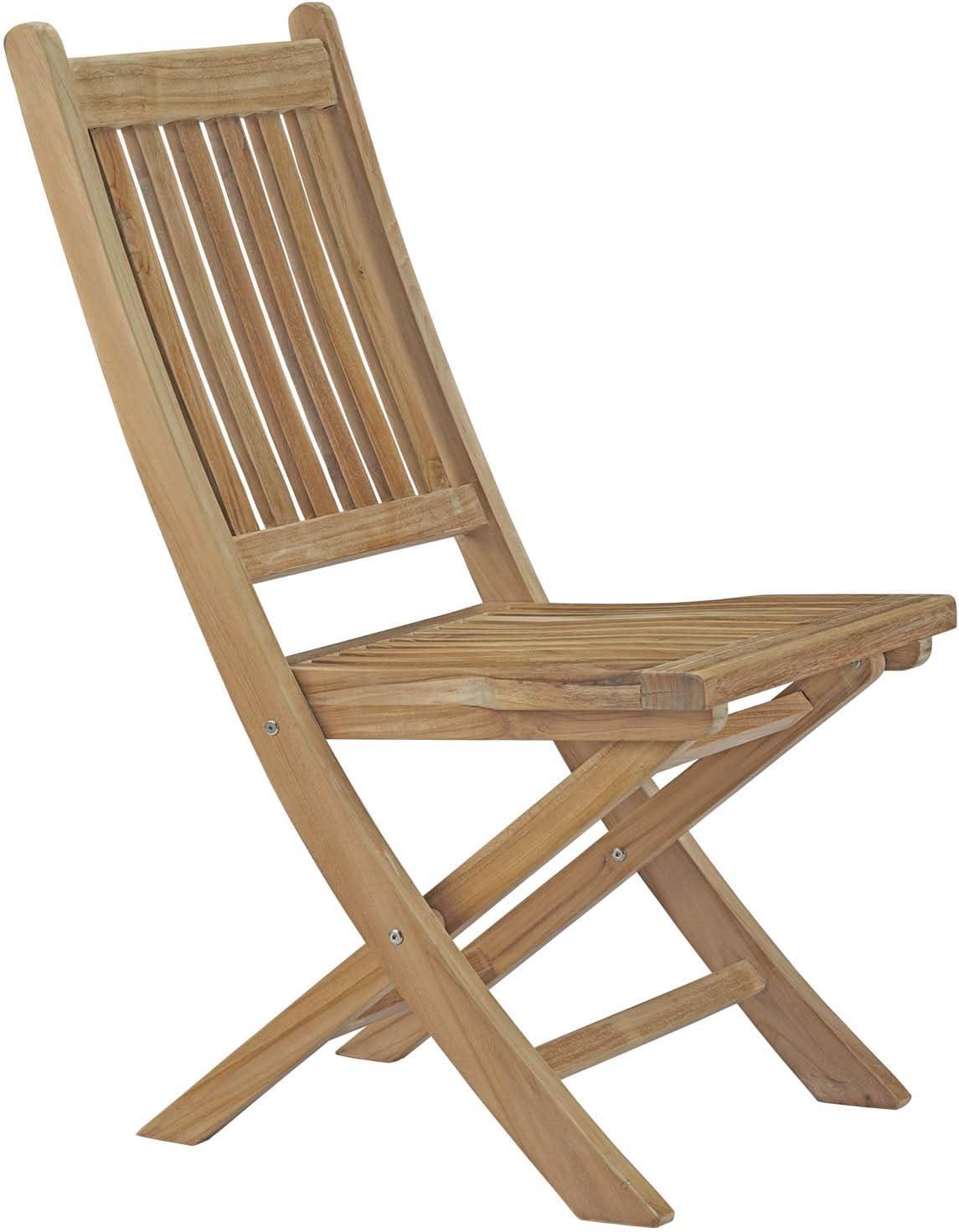 Marina Outdoor Patio Teak Folding ChairNatural