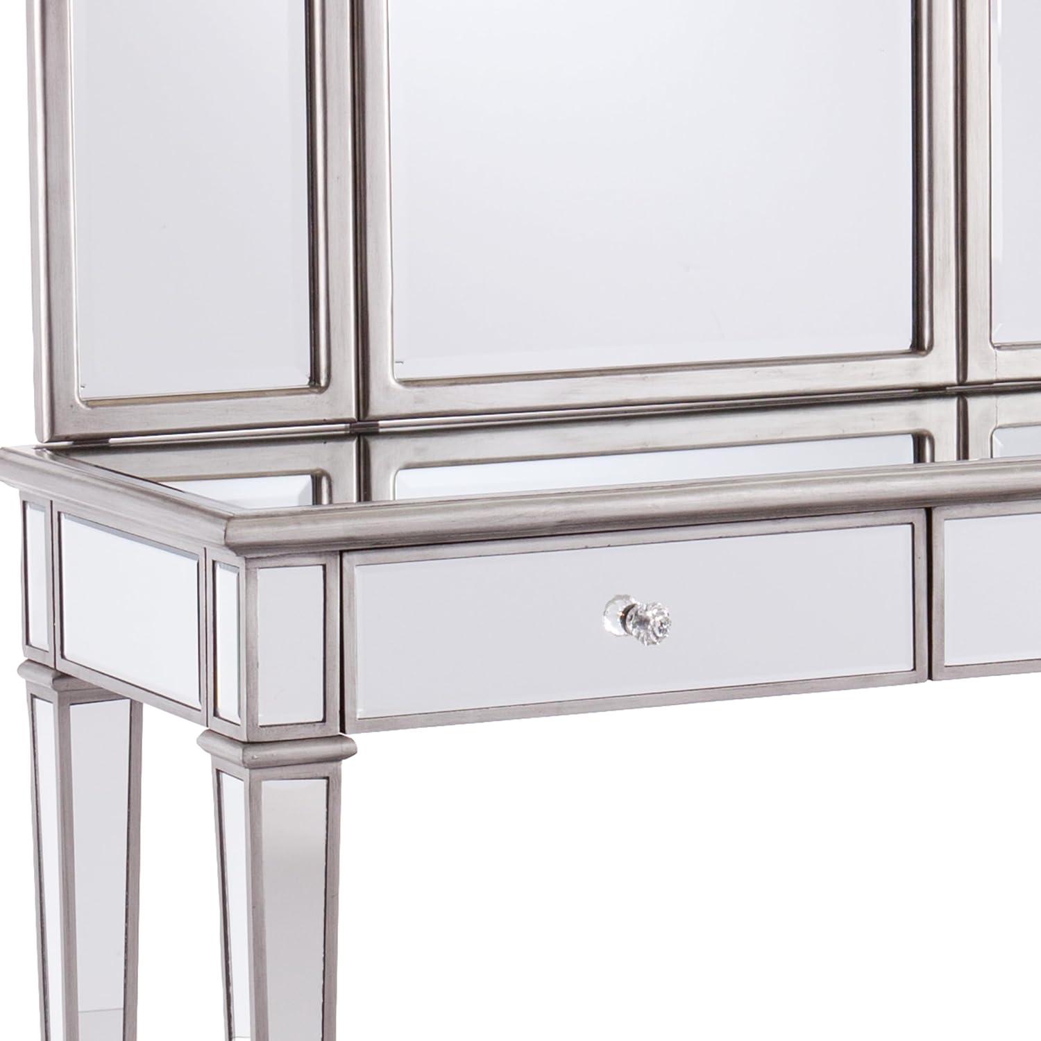 Kalla 2pc Mirrored Vanity Set with Storage