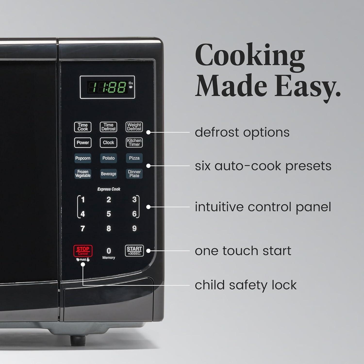 Farberware Farberware 0.9 Cubic Feet Countertop Microwave FM09BKA