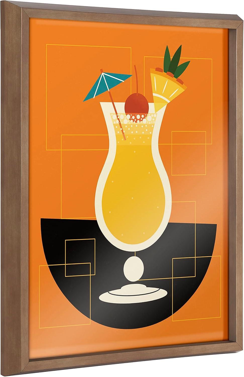 Kate and Laurel Blake " Bright Colorful Bar Drink " Painting Print