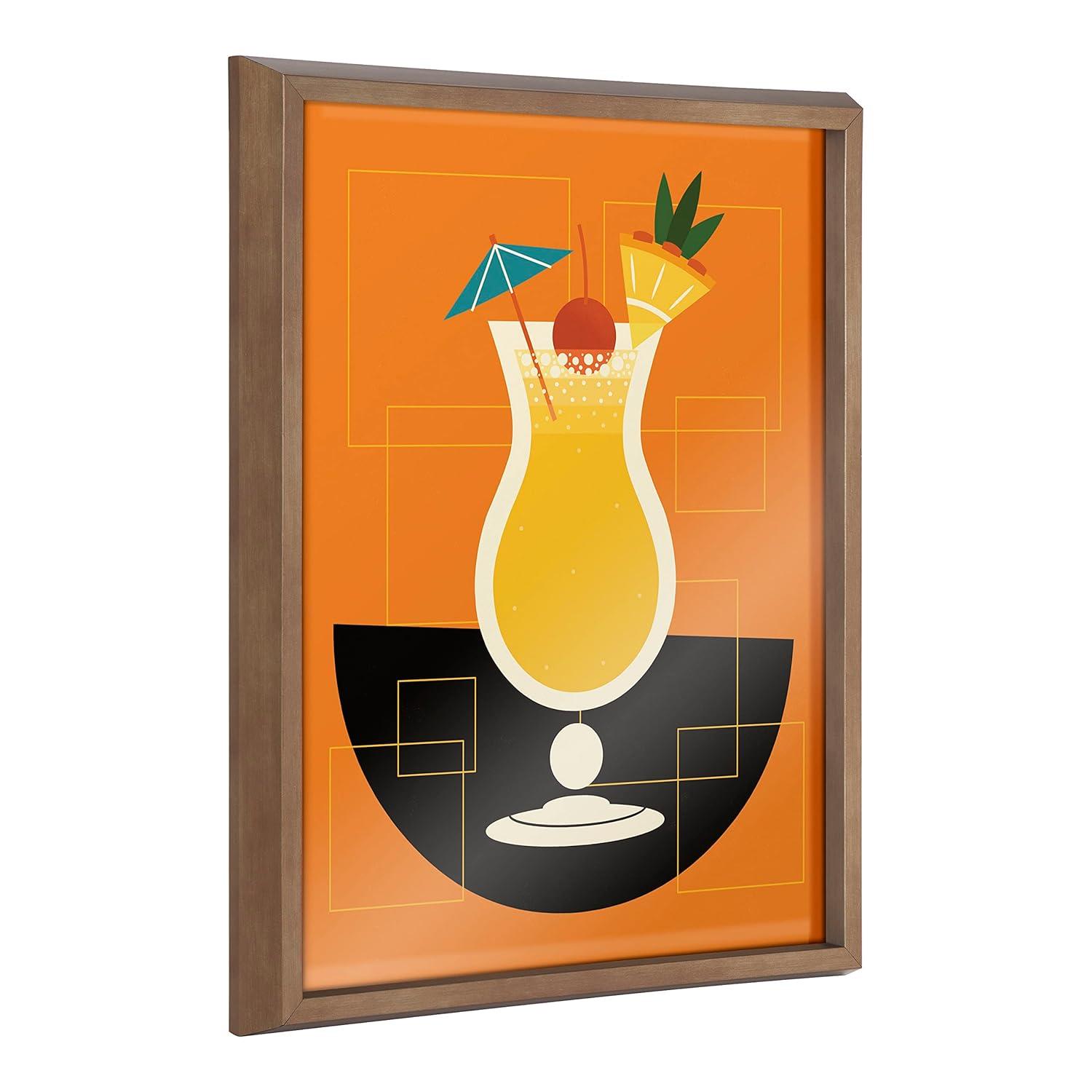 Kate and Laurel Blake " Bright Colorful Bar Drink " Painting Print
