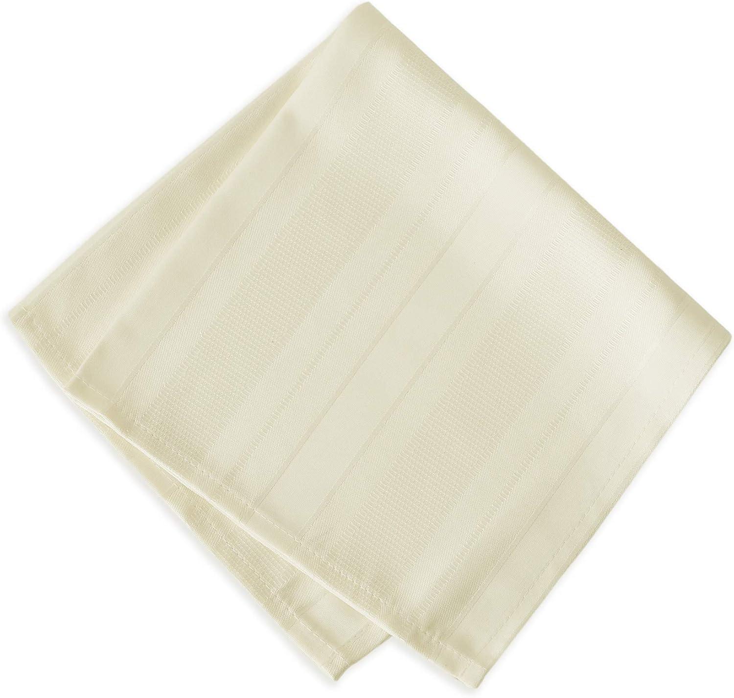 Elrene Denley Stripe Jacquard Stain Resistant Napkin Set of 4 - 17" x 17" - Elrene Home Fashions