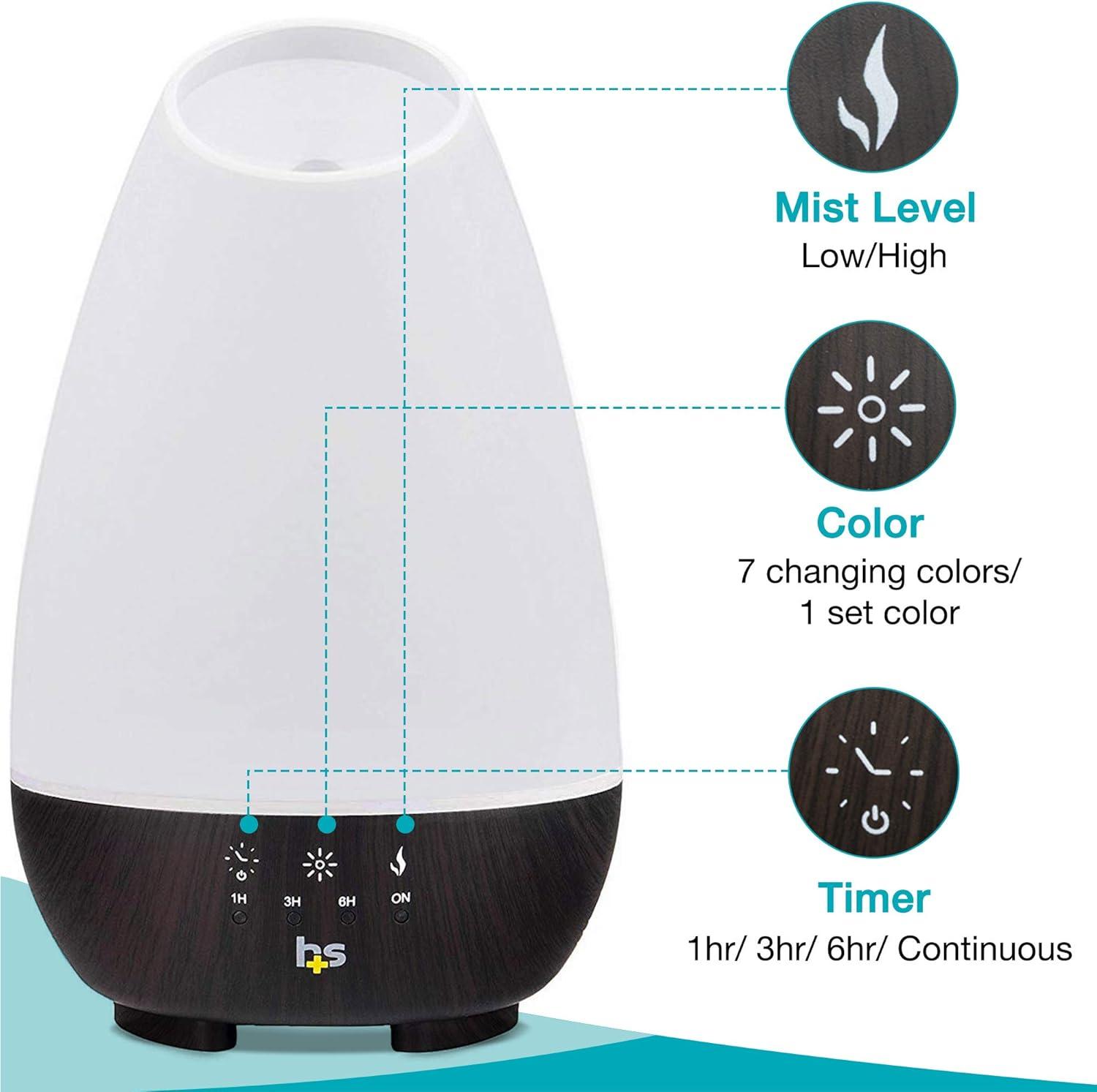 H+S - 500mL Essential Oil Aroma Diffuser, White