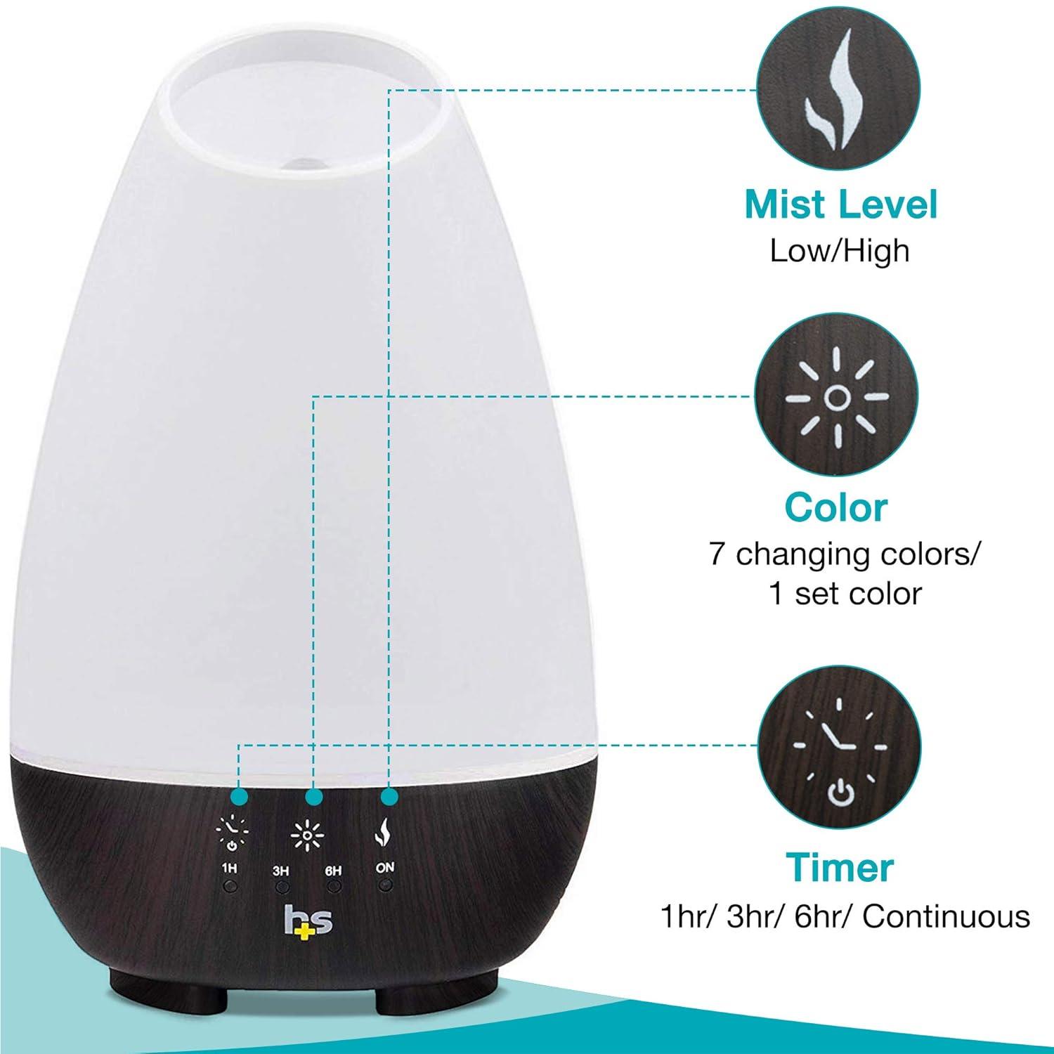 H+S - 500mL Essential Oil Aroma Diffuser, White