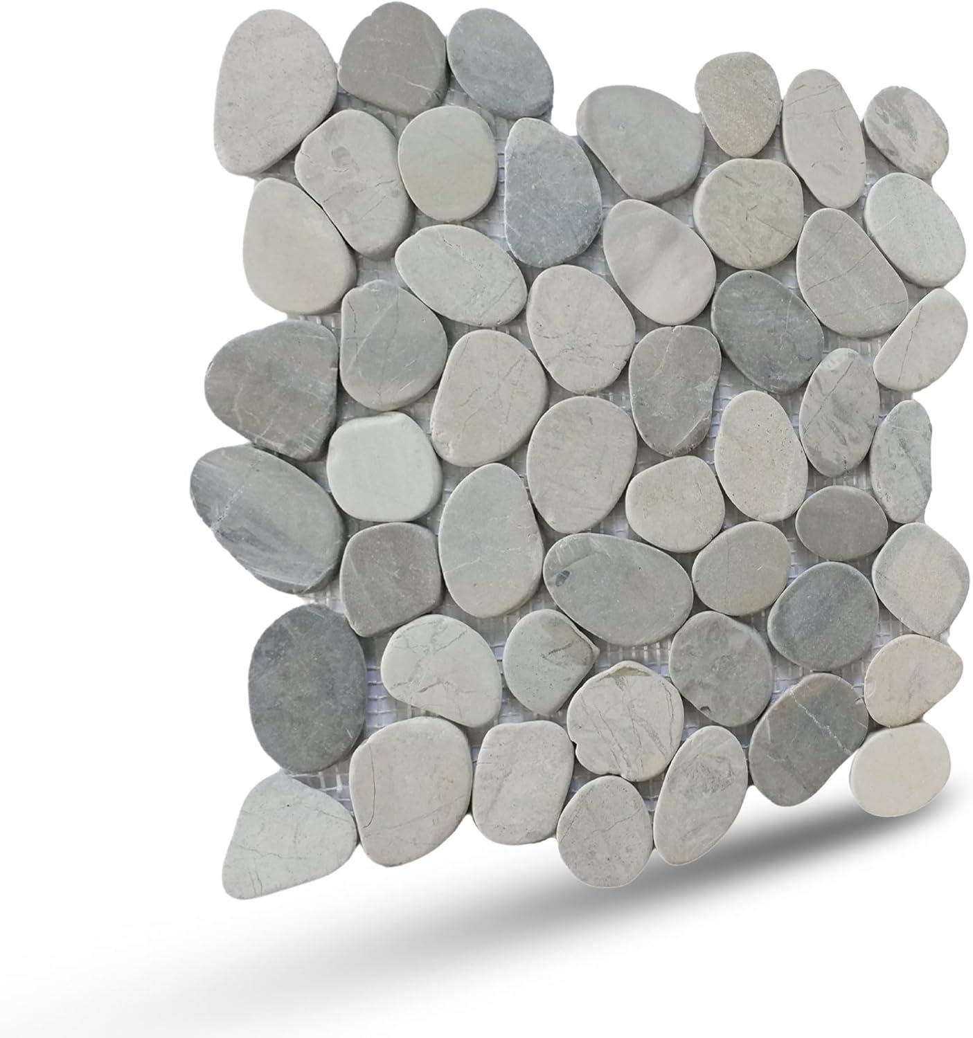 Hawaii 12" x 12" Natural Stone Pebbles Mosaic Wall & Floor Tile