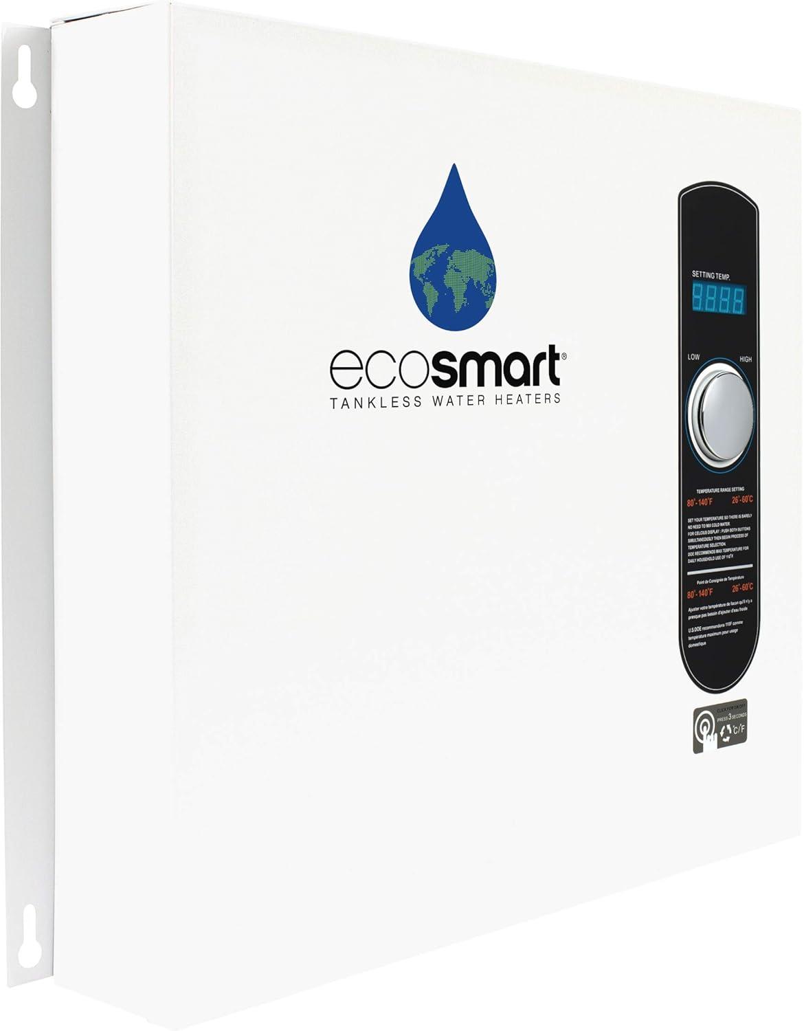 EcoSmart ECO36 36 kW 240V Self-Modulating Electric Tankless Water Heater