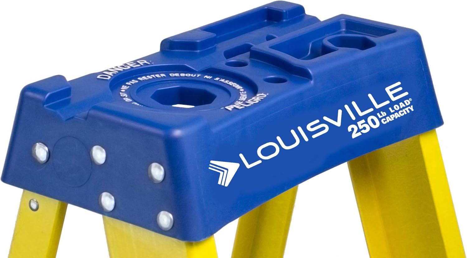 Louisville Ladder 8 ft. Fiberglass Step Ladder with 250 lbs. Load Capacity Type I Duty Rating