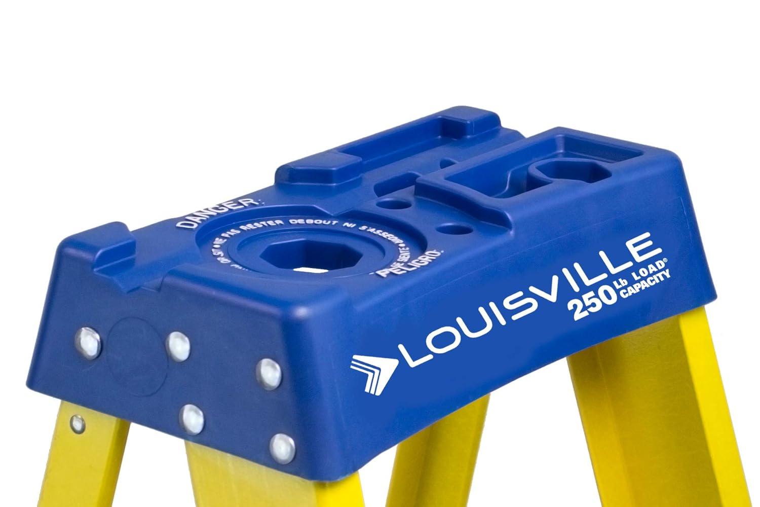Louisville Ladder 8 ft. Fiberglass Step Ladder with 250 lbs. Load Capacity Type I Duty Rating