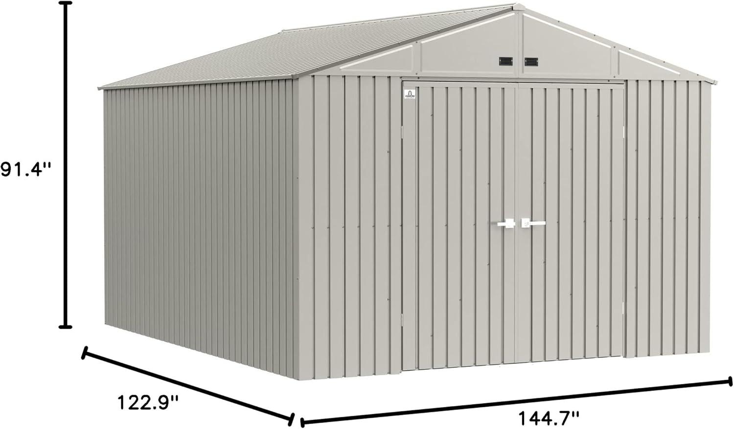 Arrow Arrow Elite 10 ft. W x 12 ft. D Galvanized Steel Storage Shed