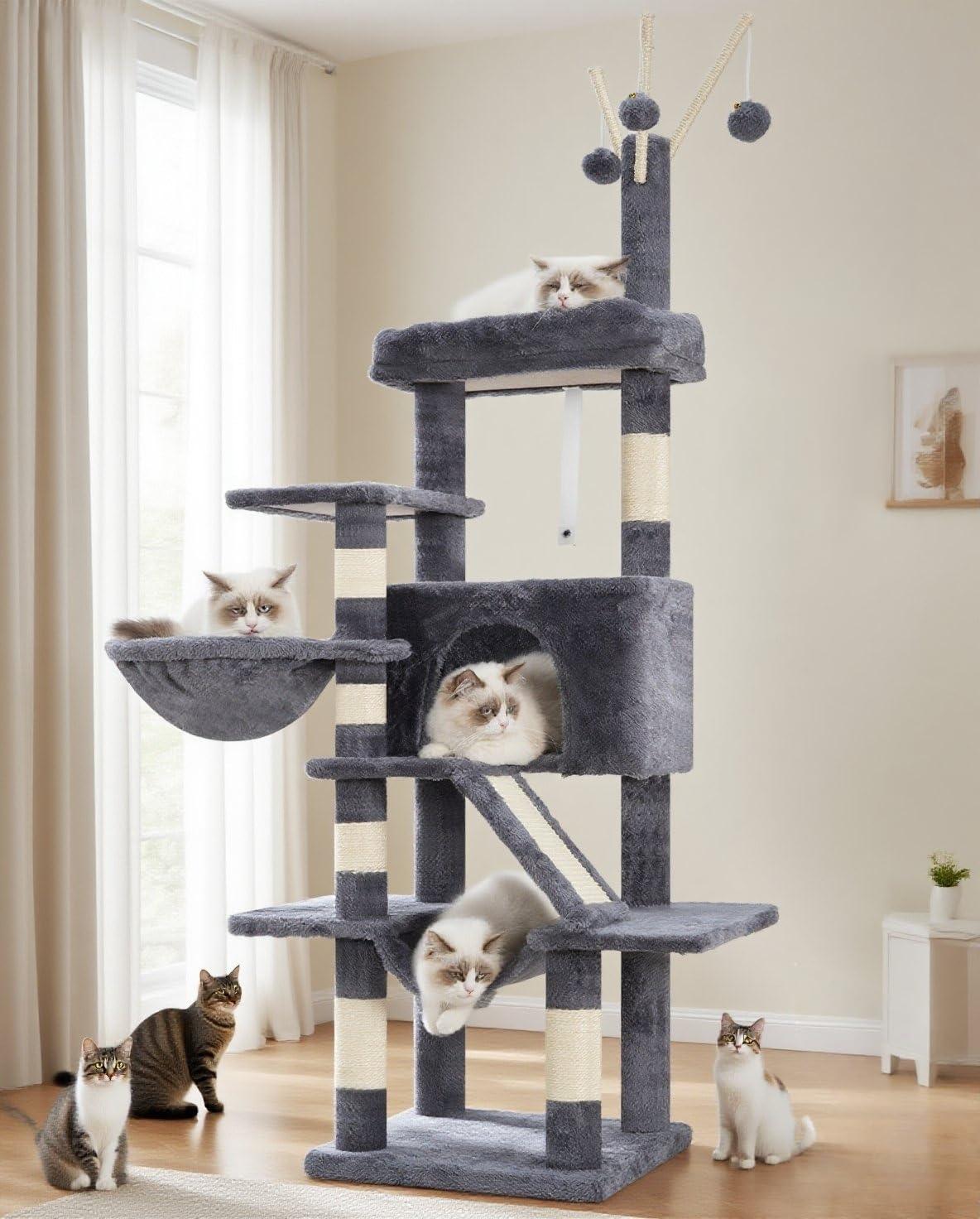 Archie & Oscar™ Indoor Cat Tower with Sisal Scratching Post