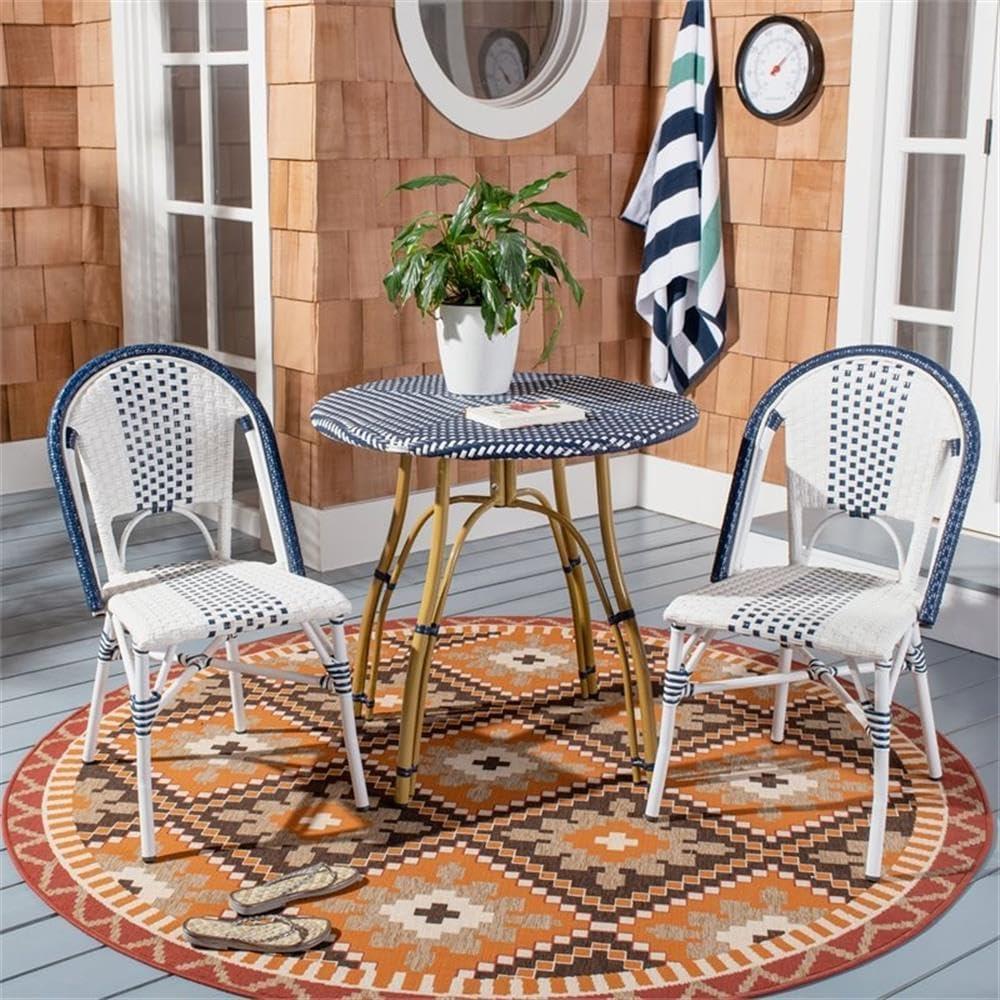 Kylie Rattan Bistro Table  - Safavieh